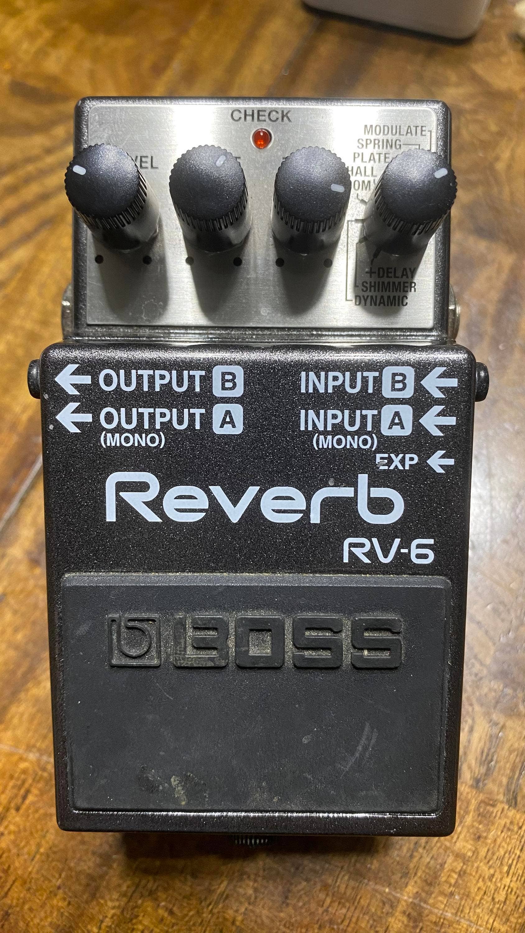 Boss USED RV6 Digital Reverb Pedal Sweetwater Gear Exchange