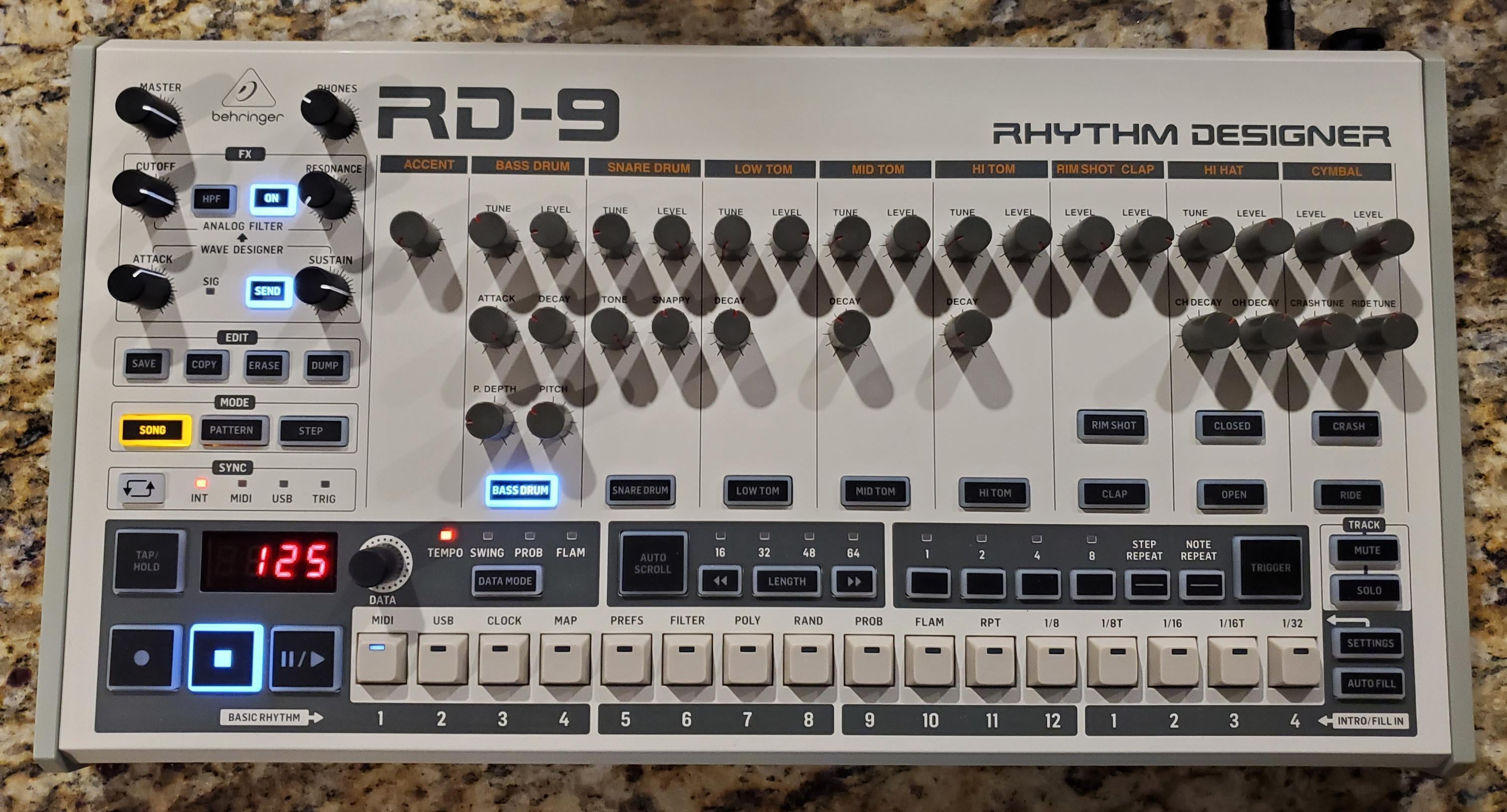 Used Behringer RD-9 Analog Drum Machine