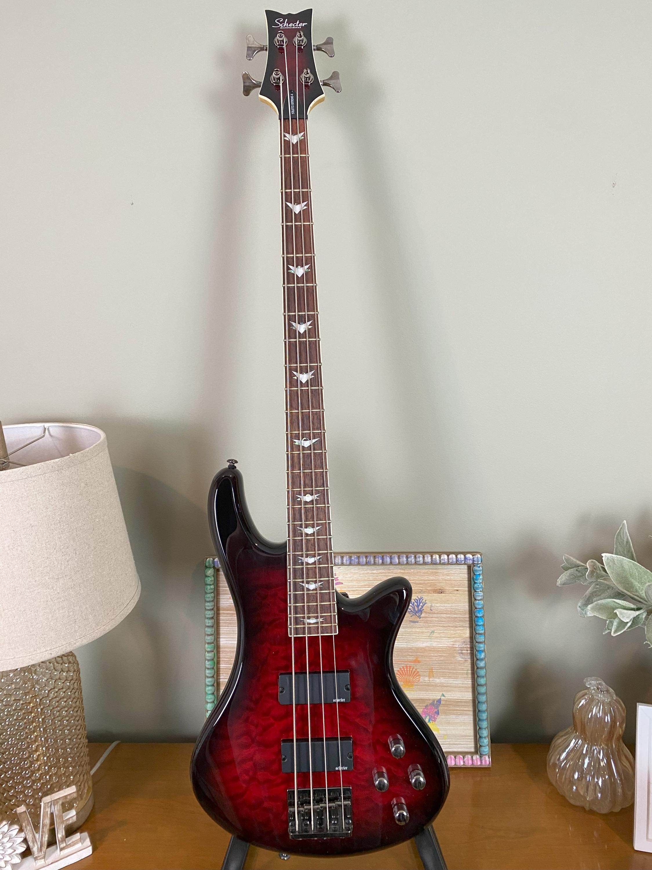 Used Schecter Stiletto Extreme-4 - Black Cherry (BCH)