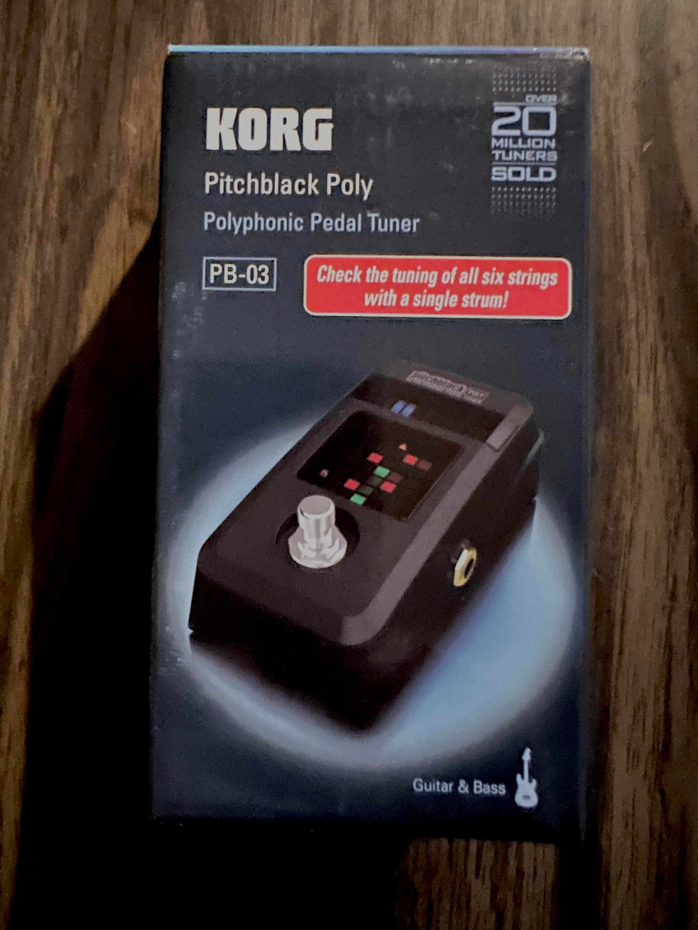 Used Korg Korb PB-03 Polyphonic Pedal Tuner - Sweetwater's Gear