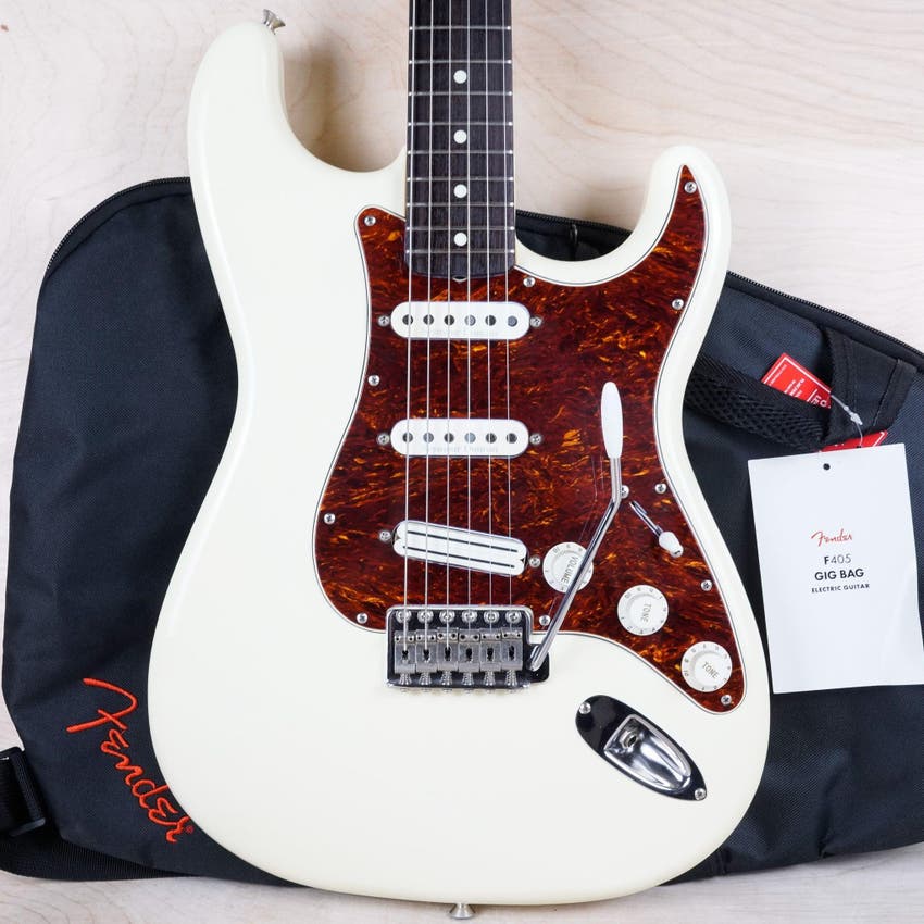 ST-362V Stratocaster Reissue MIJ 1987 Olympic White Seymour Duncan Pickups HSS Vintage Japan w/ Bag