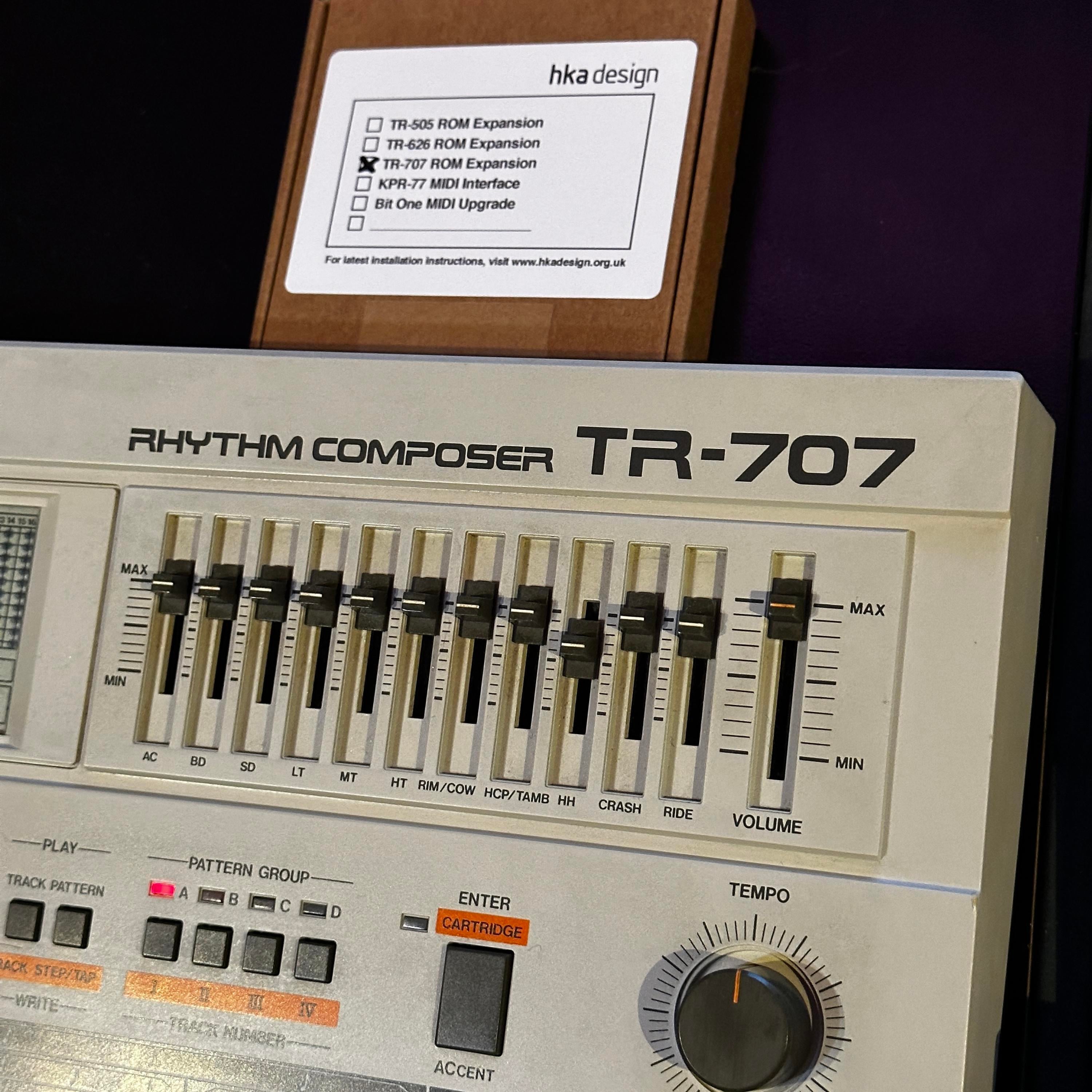 Used Roland TR-707 + 2023 HKA ROM expansion - Sweetwater's Gear