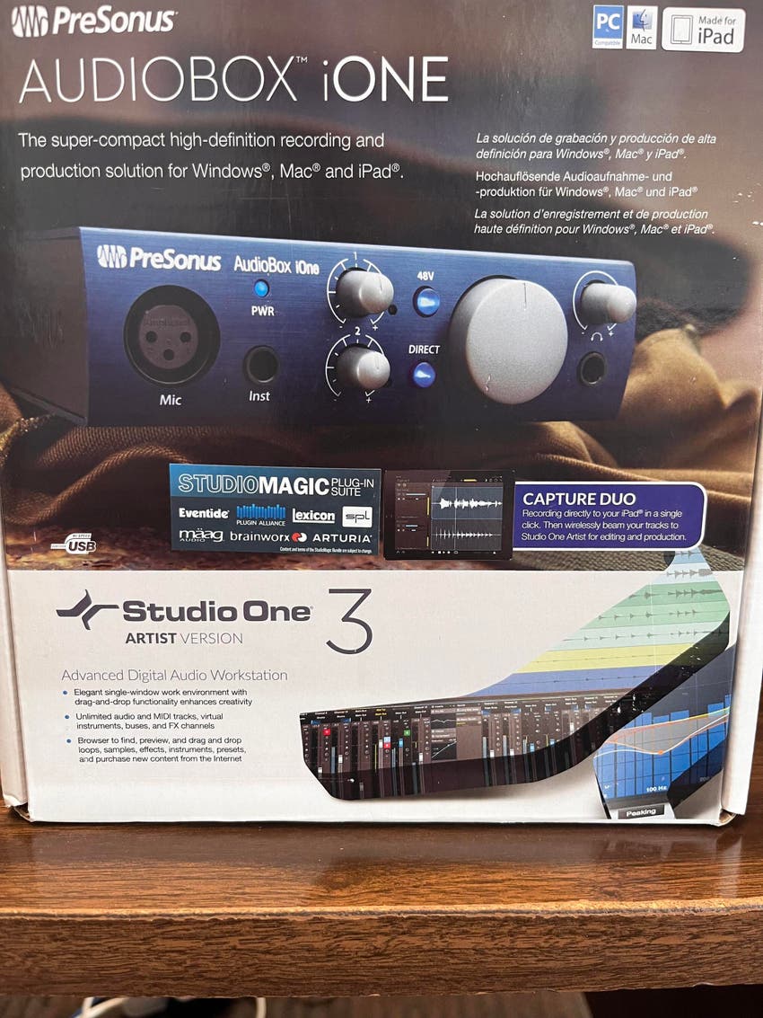 Used PreSonus AudioBox iOne USB Audio Interface Sweetwater Gear Exchange