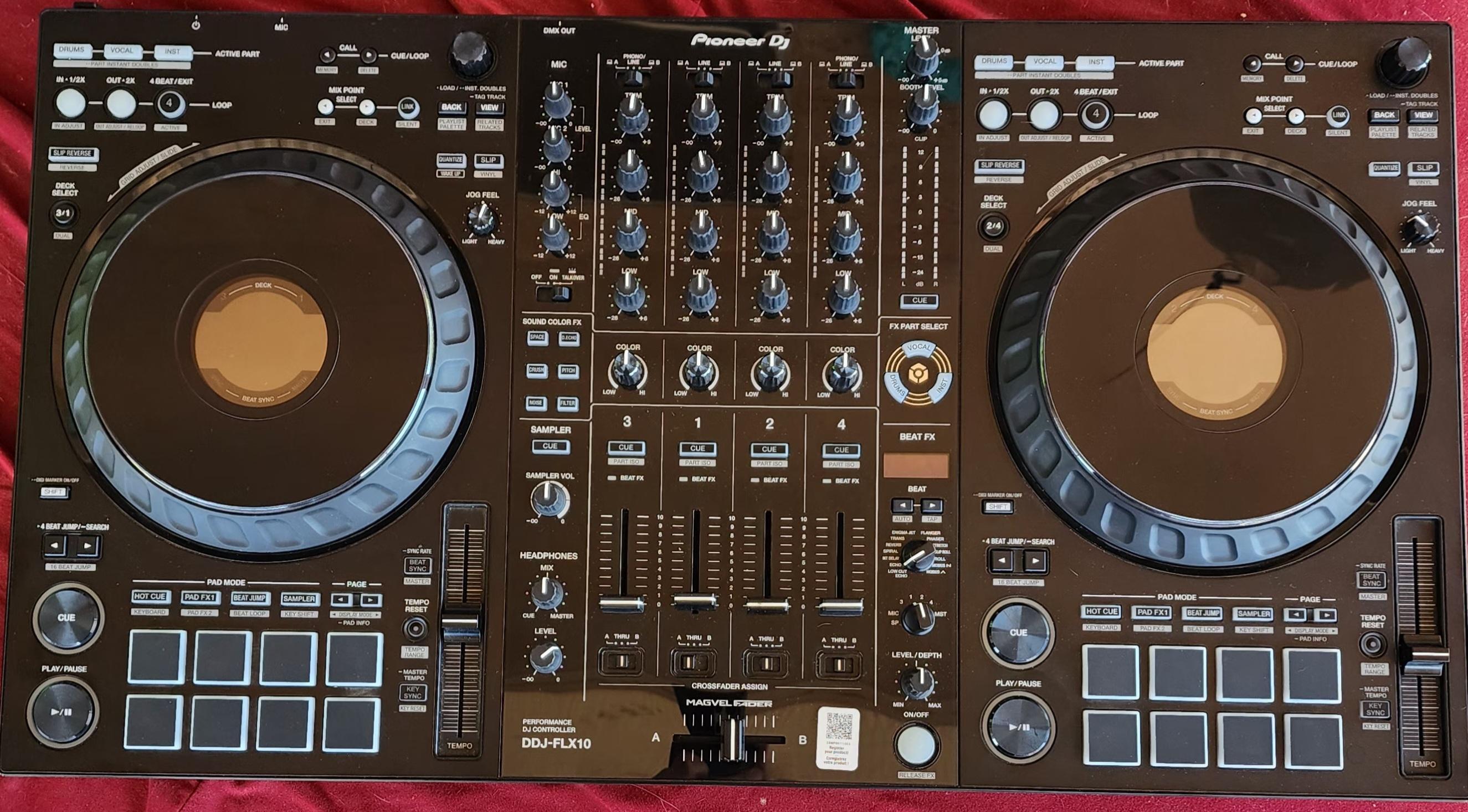 Used Pioneer DJ DDJ-FLX10 4-deck DJ - Sweetwater's Gear Exchange