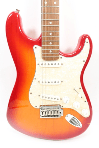 Used Squier Standard Stratocaster Cherry Sunburst Special Edition