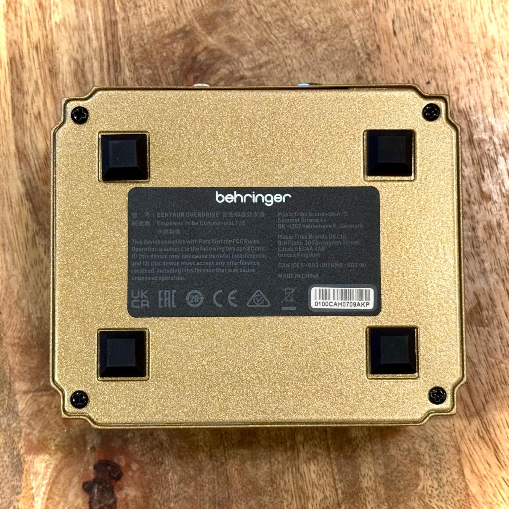 Used Behringer Centaur Overdrive - Sweetwater's Gear Exchange