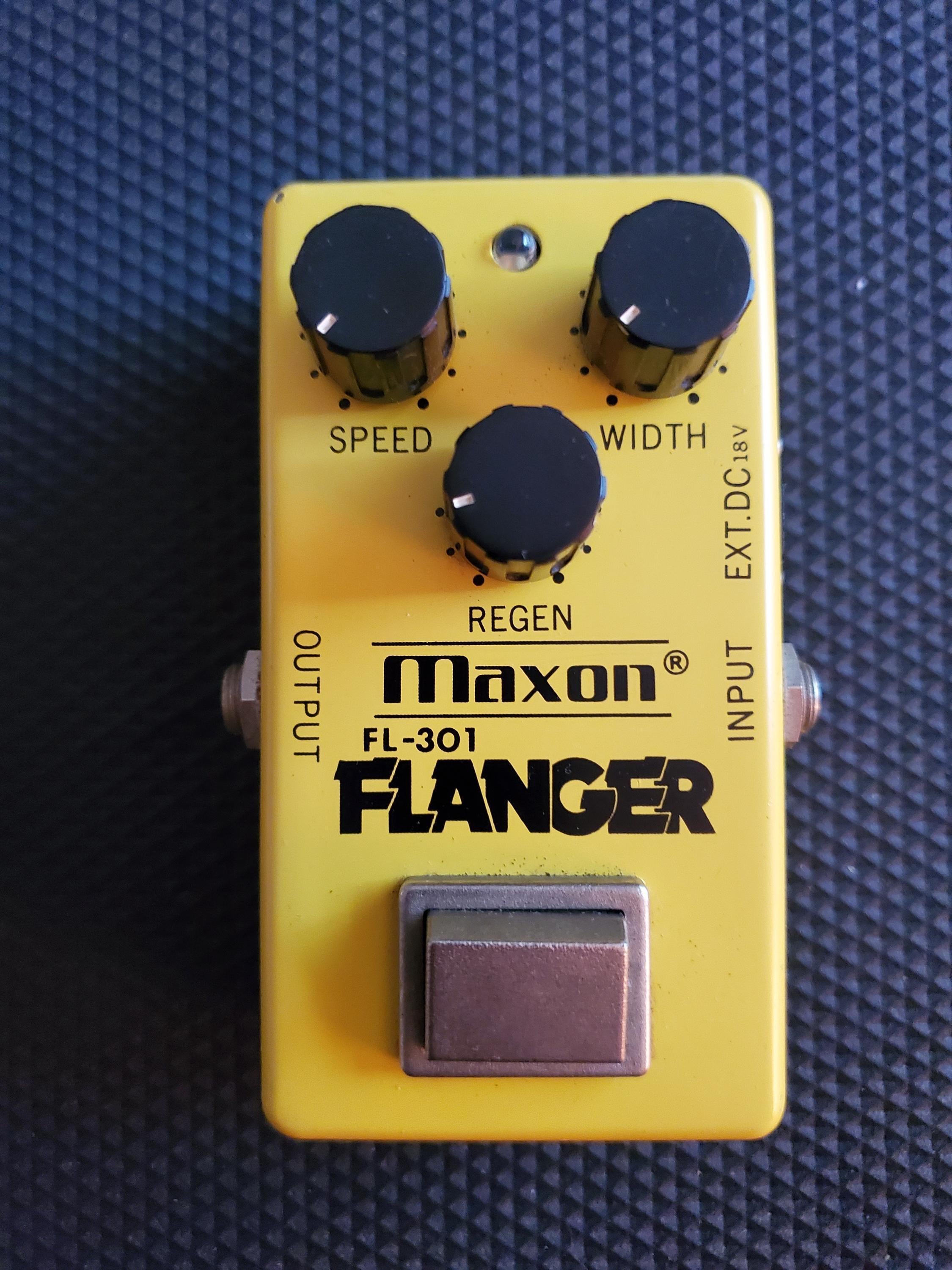 Used Maxon FL-301 Flanger Early 80's-18v