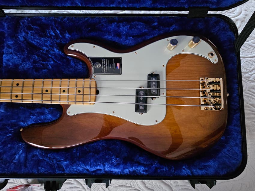 Used Fender 75th anniversary P Bass Sweetwater Gear Exchange