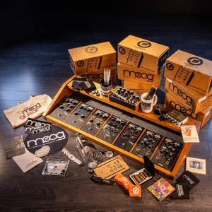 Daniel Fisher's Custom Moogerfooger Collection in Moog One-Style Cabinet Board