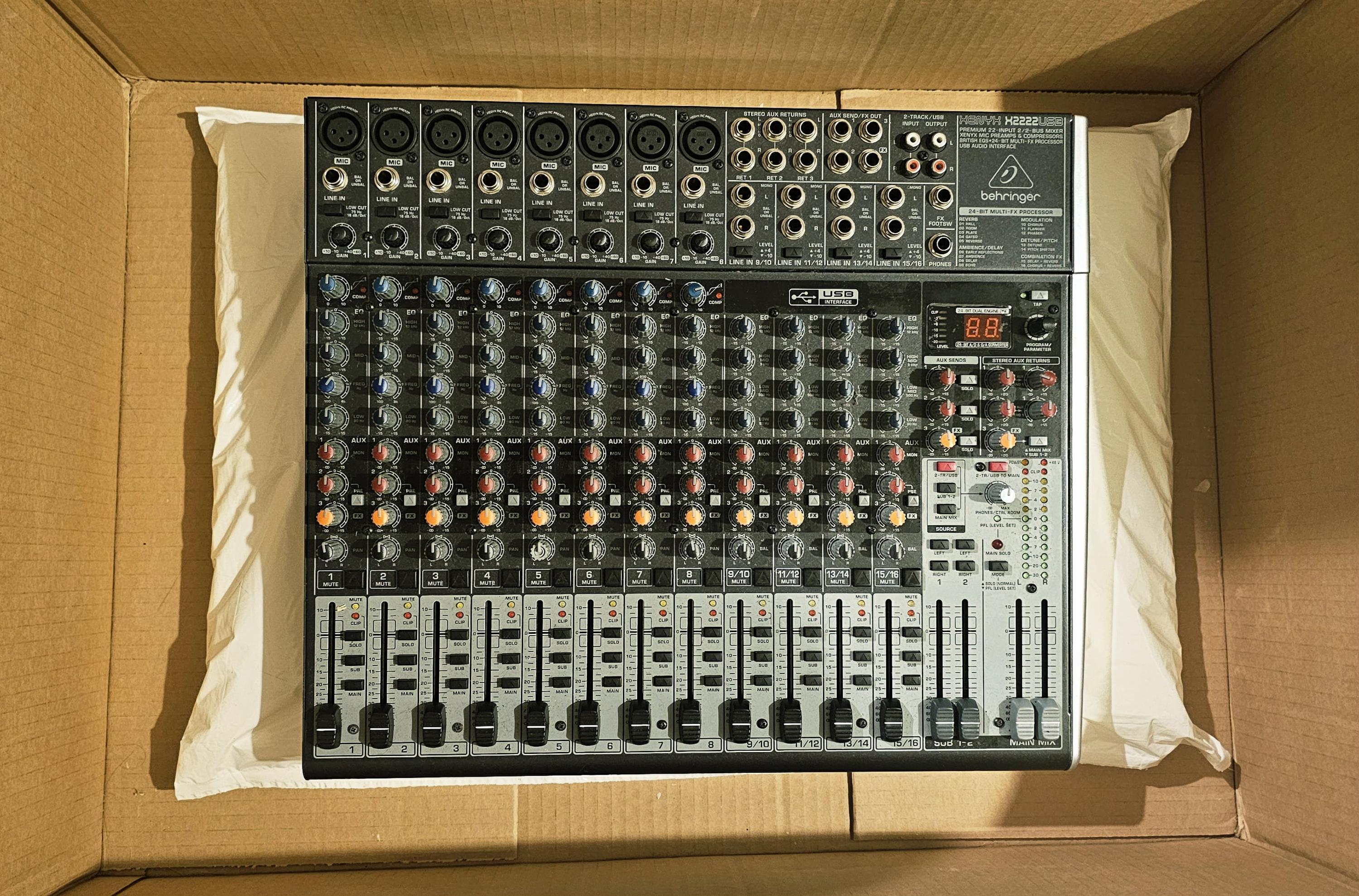 Used Behringer Xenyx X2222USB Mixer - Sweetwater's Gear Exchange