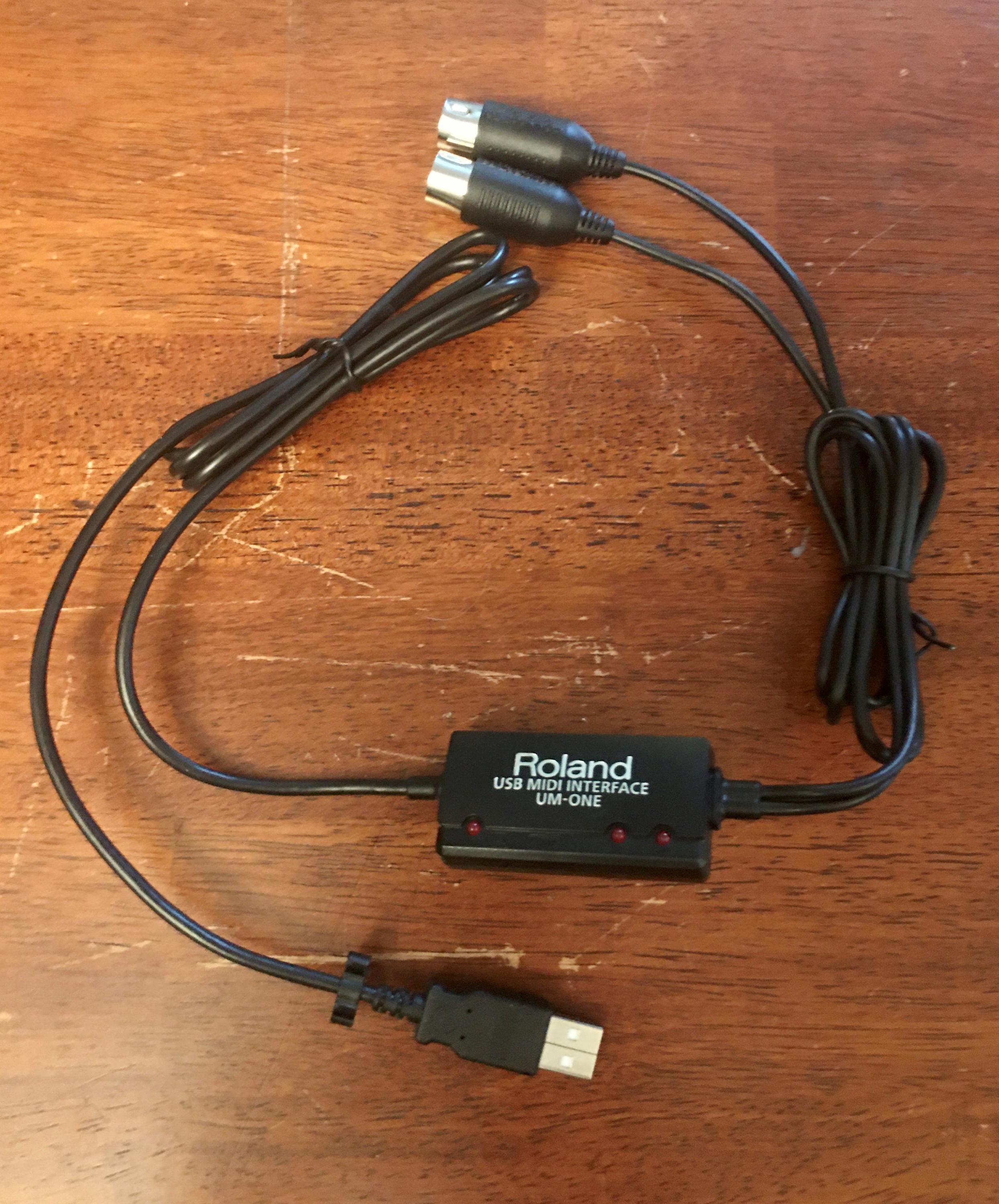 Used Roland UM-ONE mk2 USB MIDI Interface