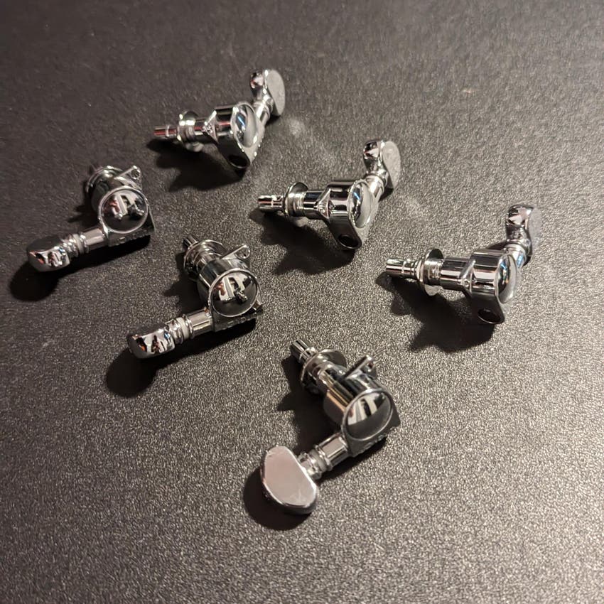 Used Grover 406C Mini Locking Rotomatic Tuners 3+3 Chrome