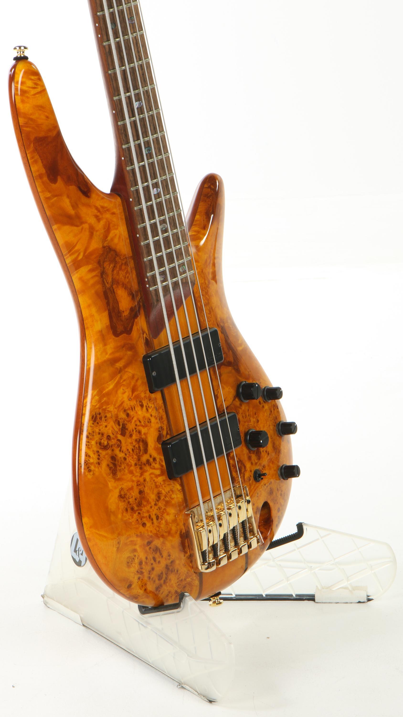 Used Ibanez SR805AM SR Standard 5-string Electric Bass - Amber