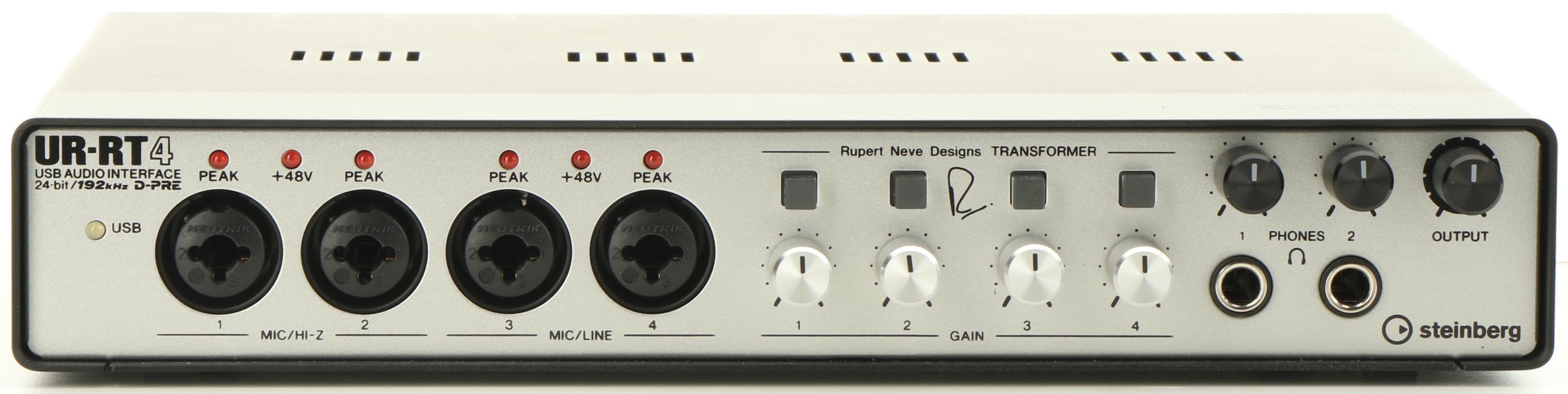 Used Steinberg UR-RT4 USB Audio Interface with 4 Rupert Neve Transformers