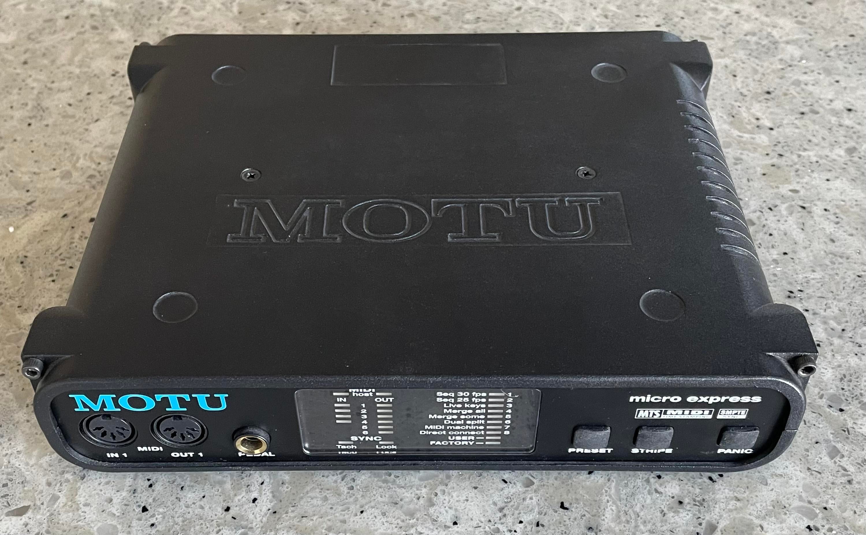 Used MOTU Micro Express 4x6 USB MIDI Interface