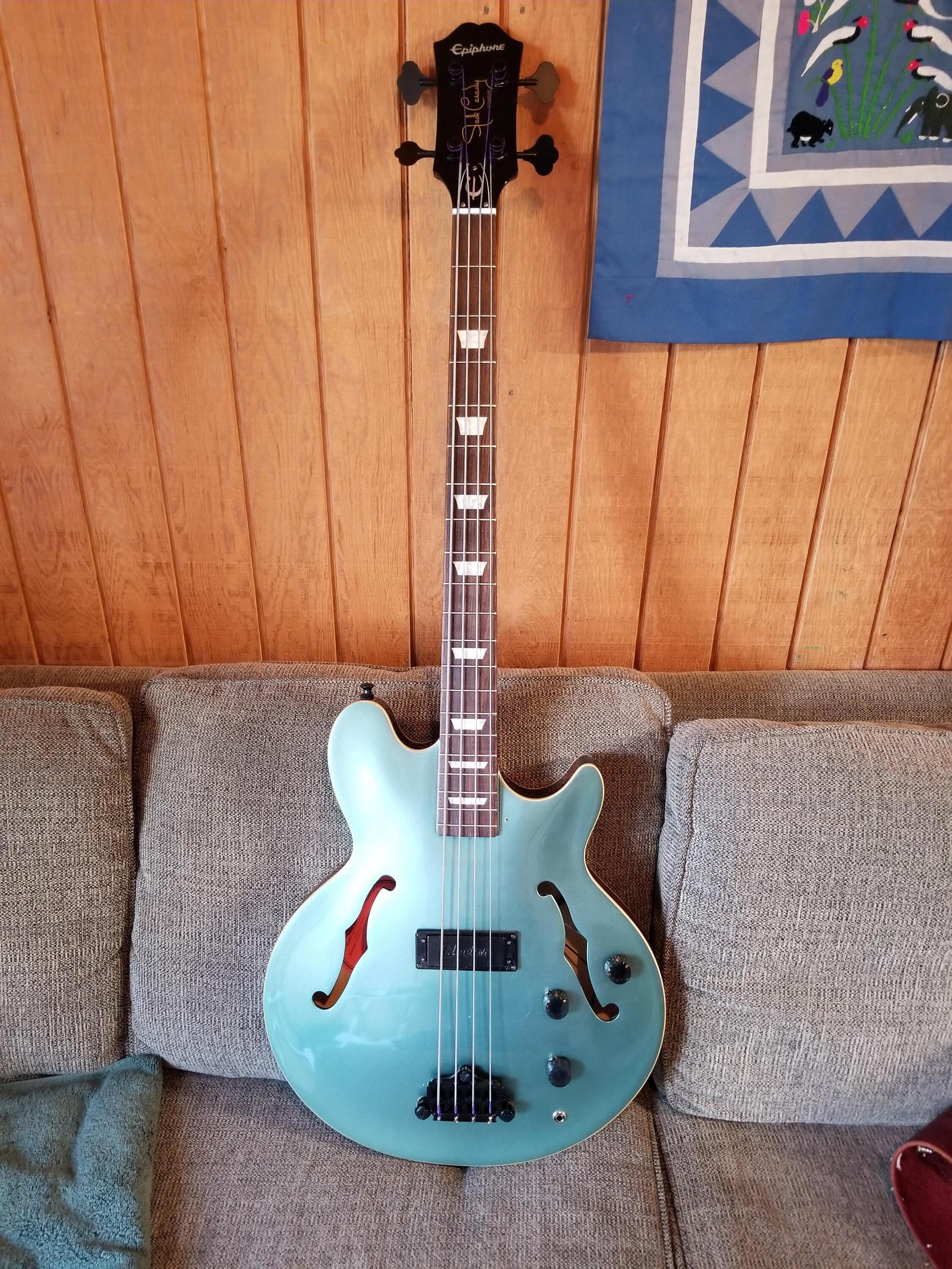 Used Epiphone Jack Casady Signature Bass - Faded Pelham Blue - Price  Reduced!