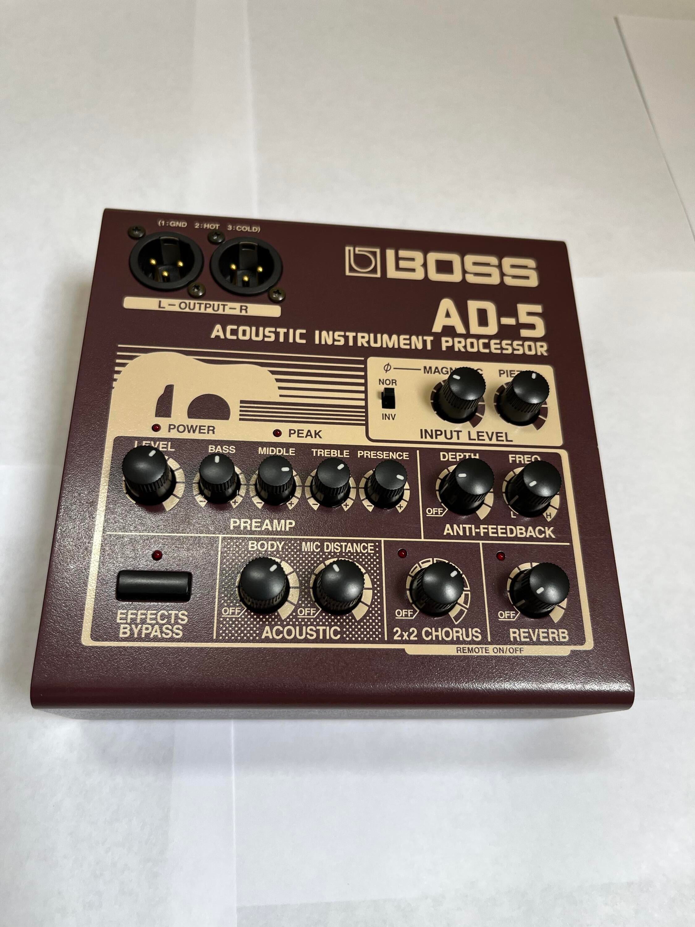 Used Boss AD-5 Acoustic Instrument Processor