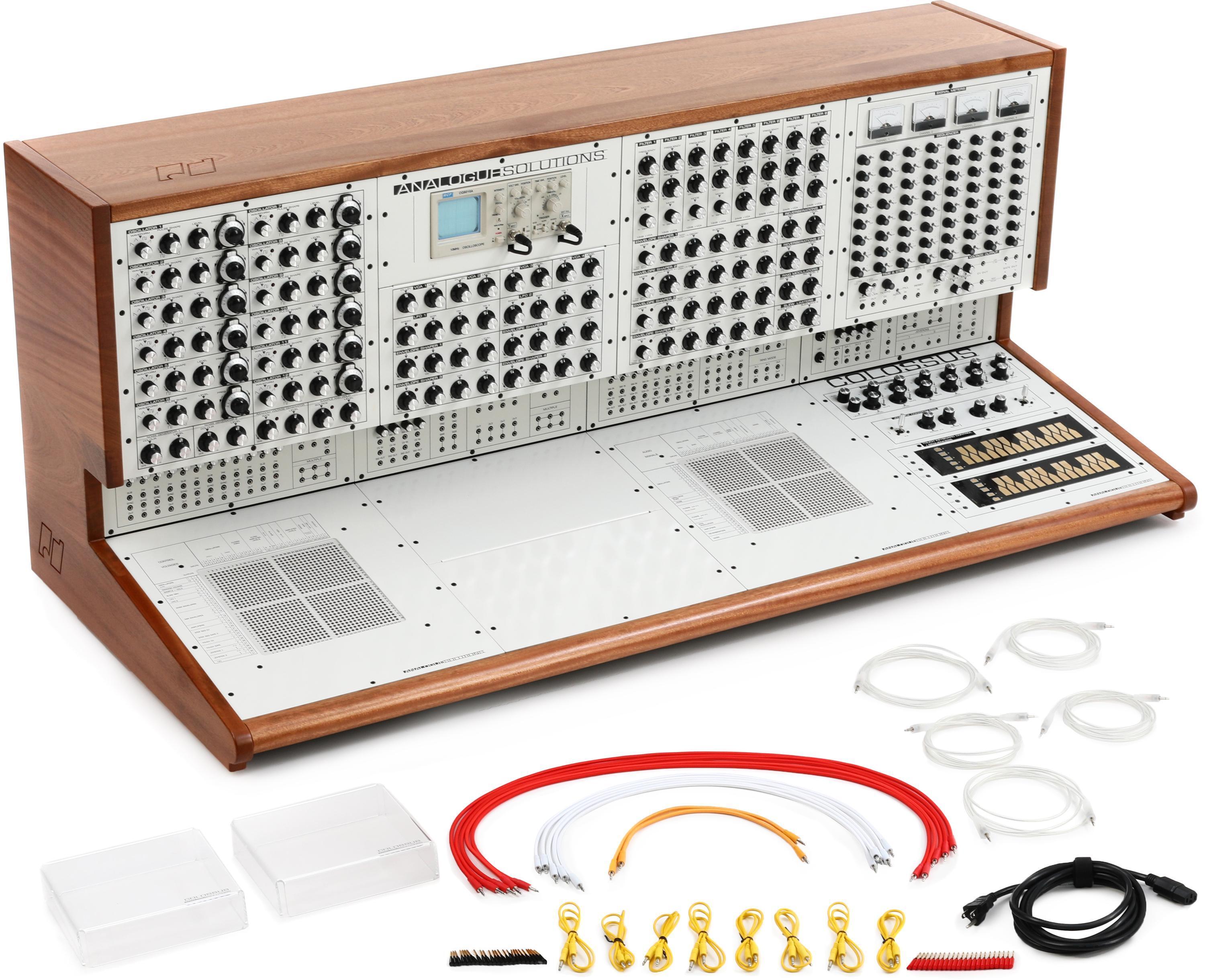 Used Analogue Solutions Colossus Classic Semi-modular Analog Synthesizer  with 12 VCOs, 4 Waveforms, PWM, Oscillator Sync,Sub Oscillator,Sample&Hold  ...