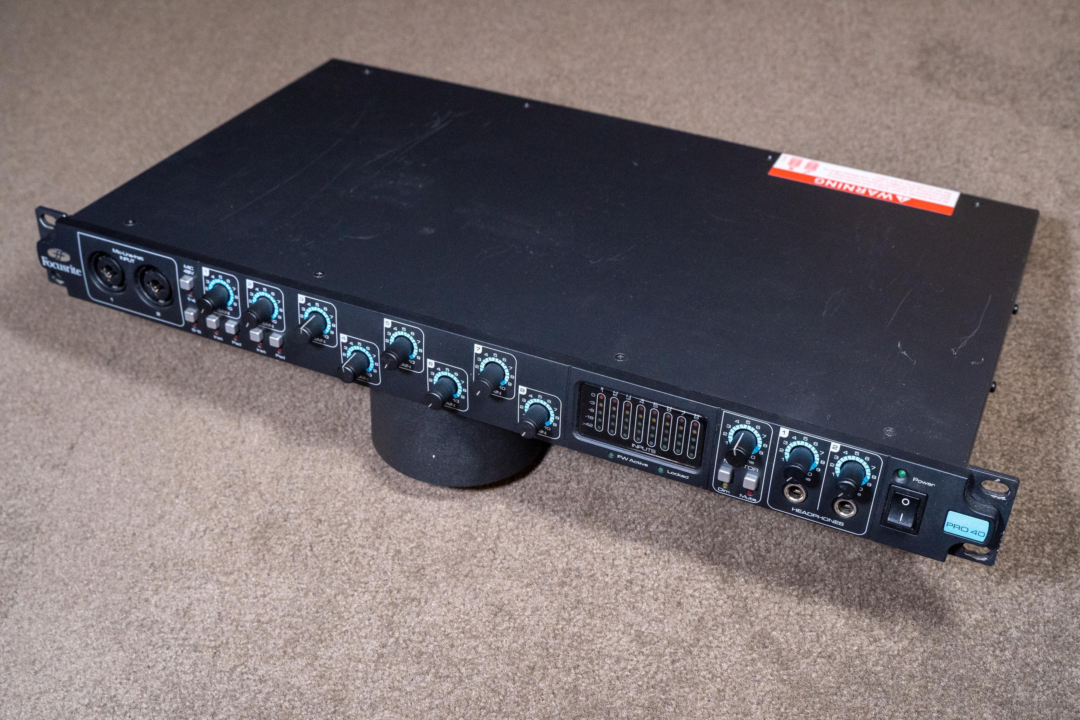 Used Focusrite Saffire PRO 40 - FireWire - Sweetwater's Gear Exchange