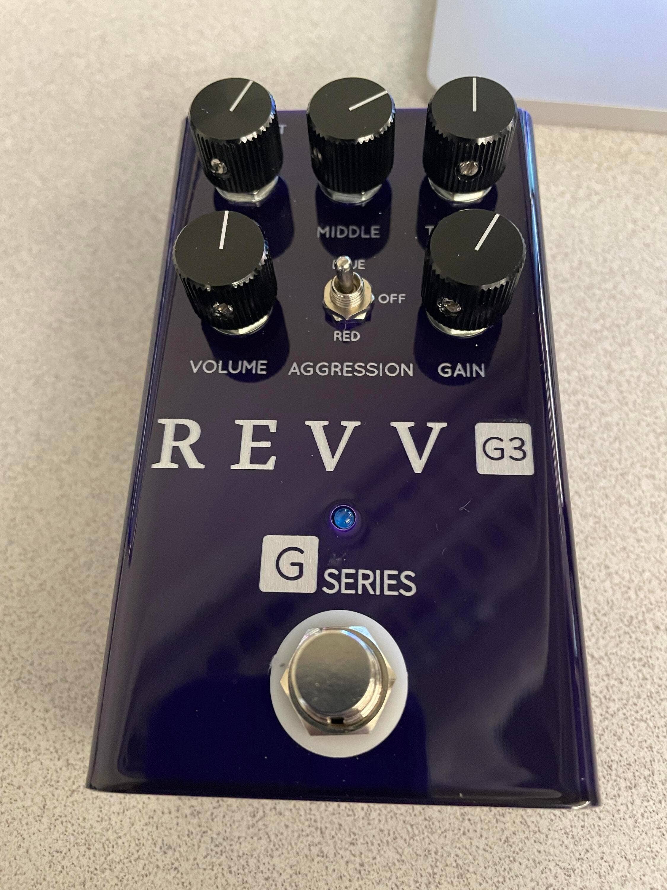Used Revv G3 Purple Channel Preamp/Overdrive/Distortion Pedal