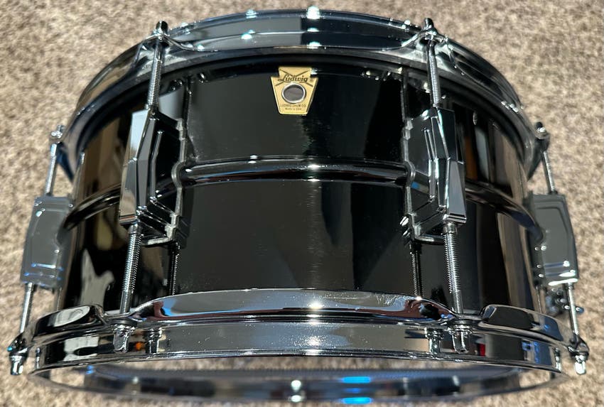 ludwig black beauty snare drum 8 x 14 inch black nickel