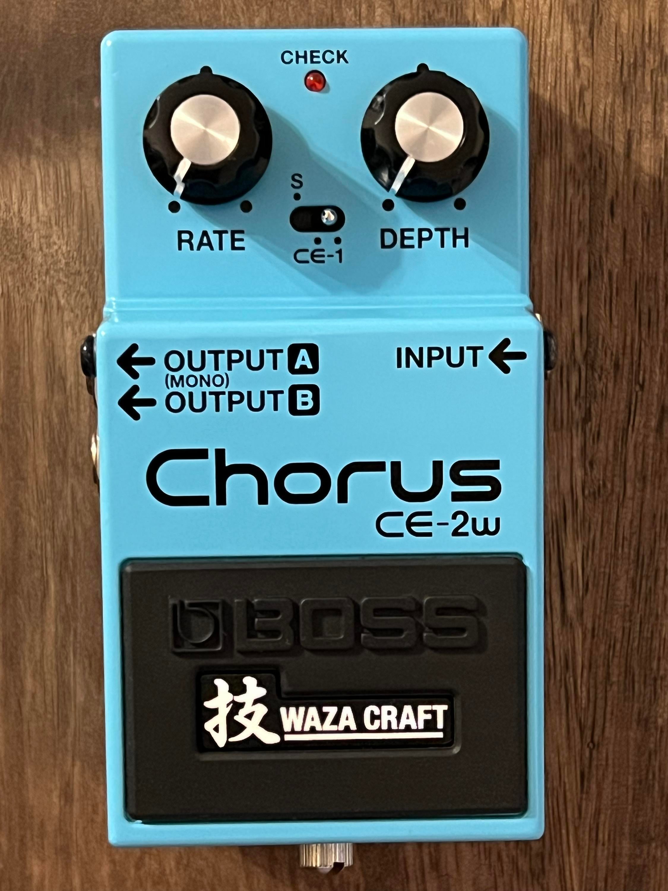 Used Boss CE-2W Waza Craft Analog Chorus Pedal