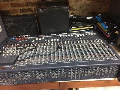 Used Panasonic Ramsa WR S4424 ; 24 channel analog audio mixer with Anvil  travel case