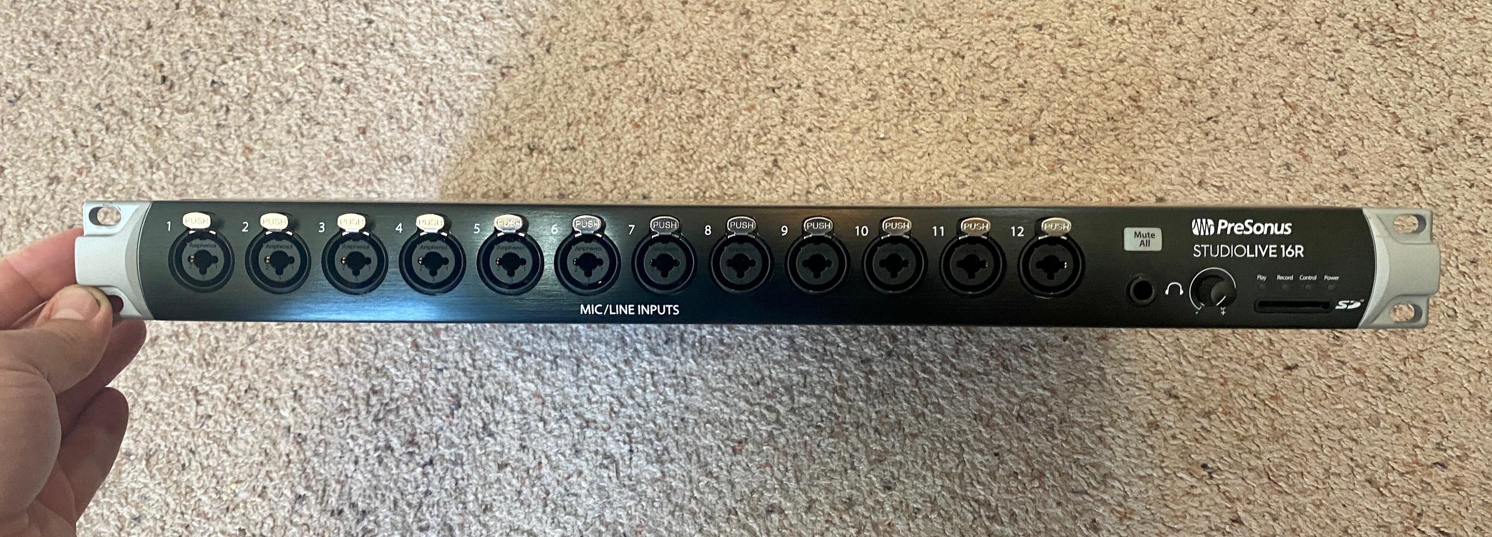 Used PreSonus StudioLive 16R Rackmount Digital Mixer Sweetwater Gear