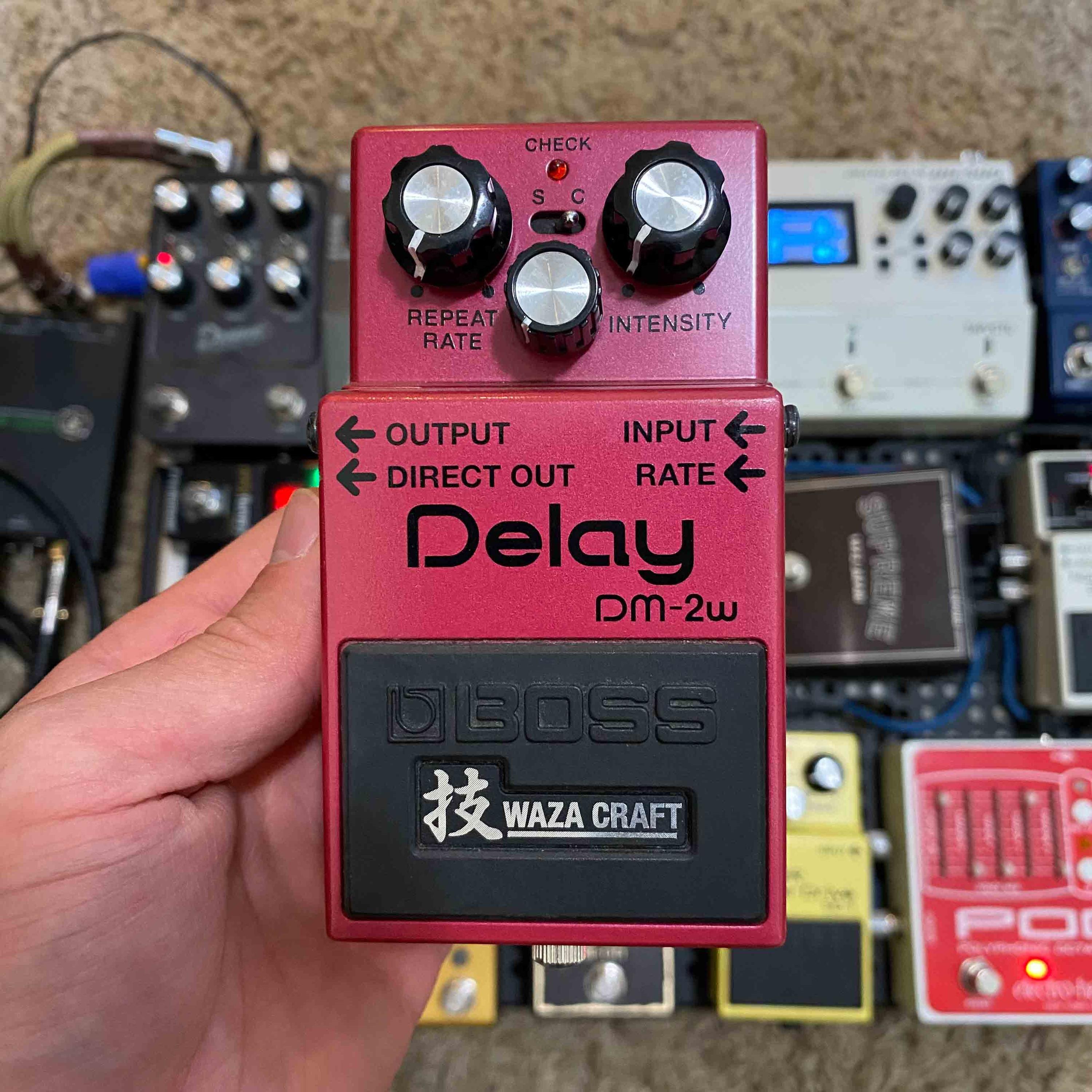 Used Boss DM-2W Waza Craft Delay Pedal