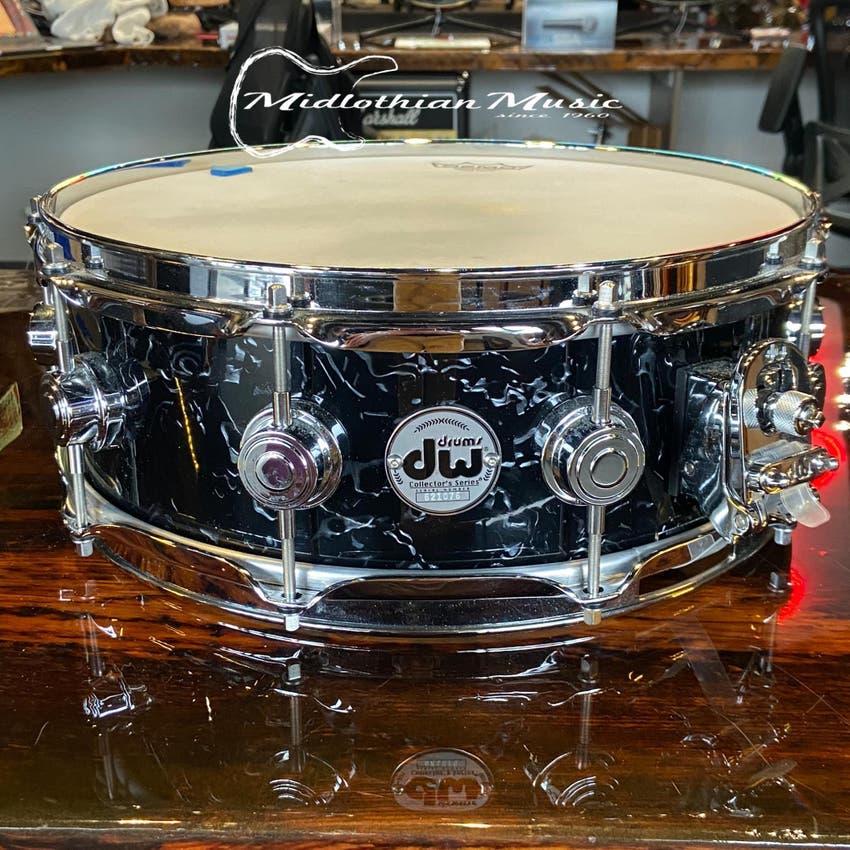 Used DW Drums Collector Series 5.5" x 14" Snare Drum Black Velvet Finish USED Sweetwater