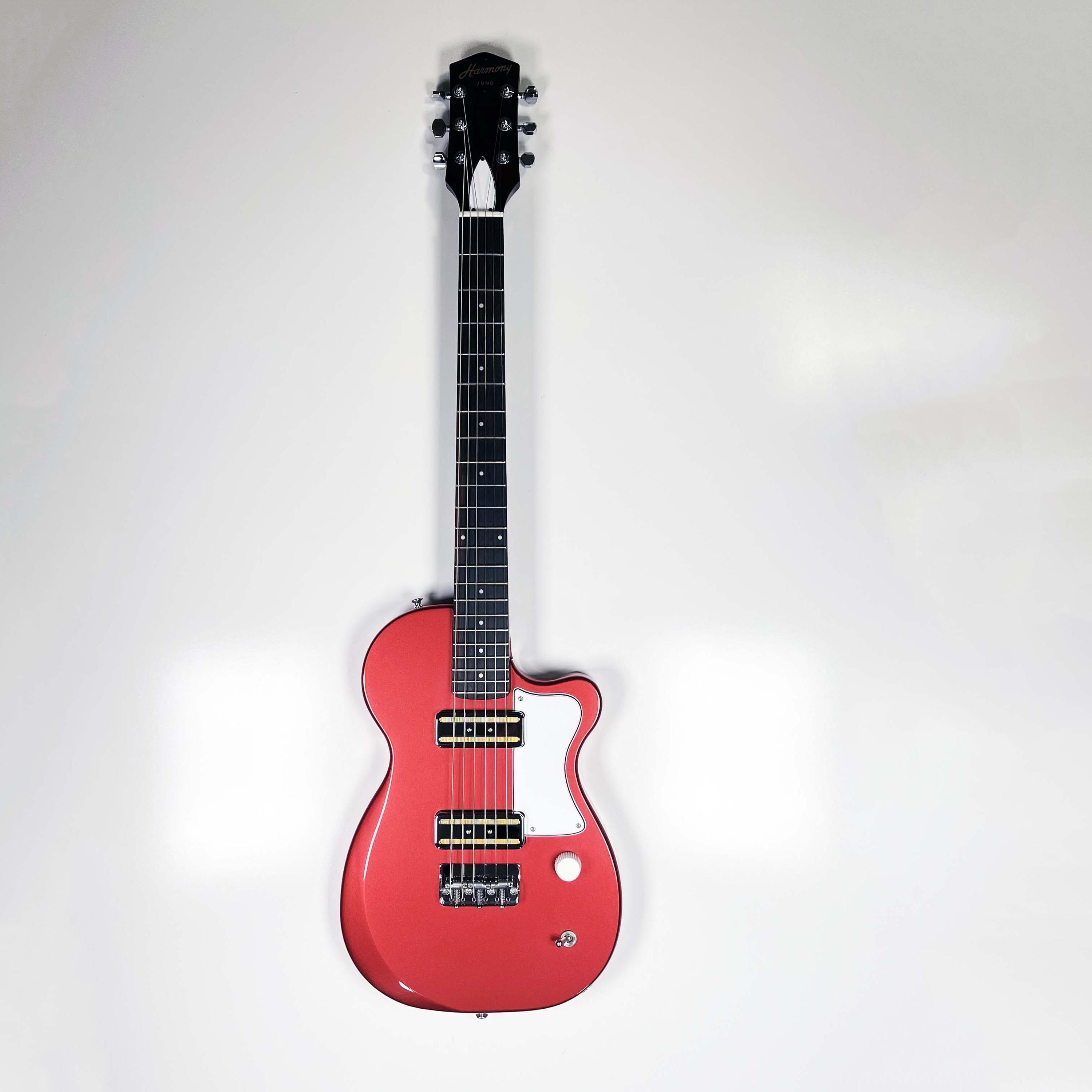 Used Harmony Juno Electric Guitar - Rose with Rosewood Fingerboard