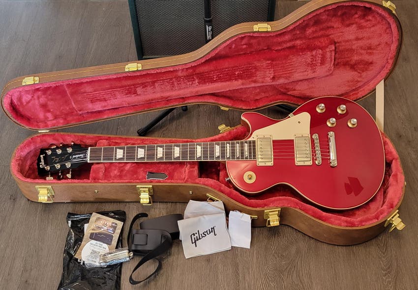 Les Paul Standard '60s Plain Top Electric Guitar - Sparkling Burgundy