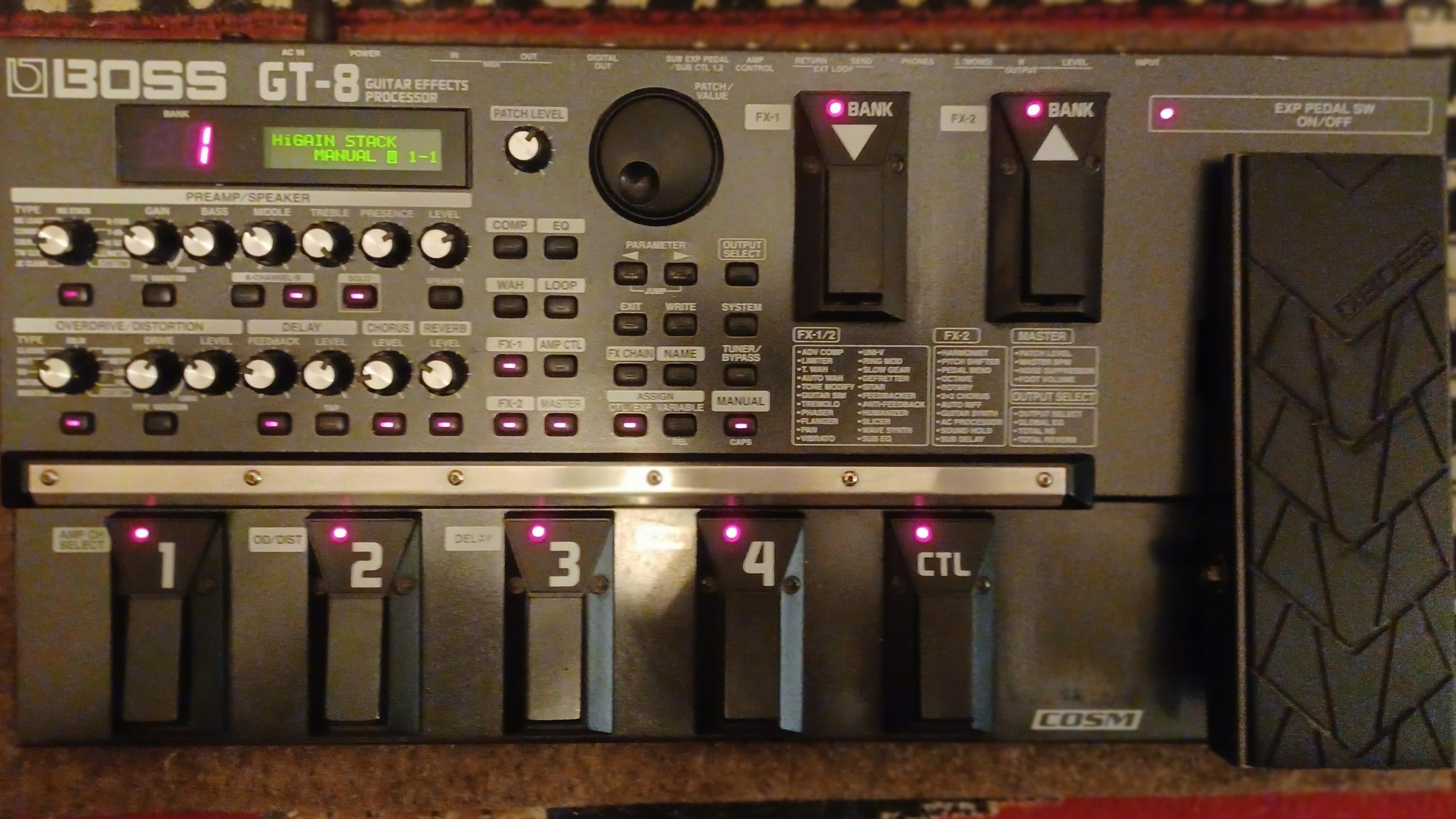 Used Roland / Boss GT-8 in Original Box. - Sweetwater's Gear Exchange