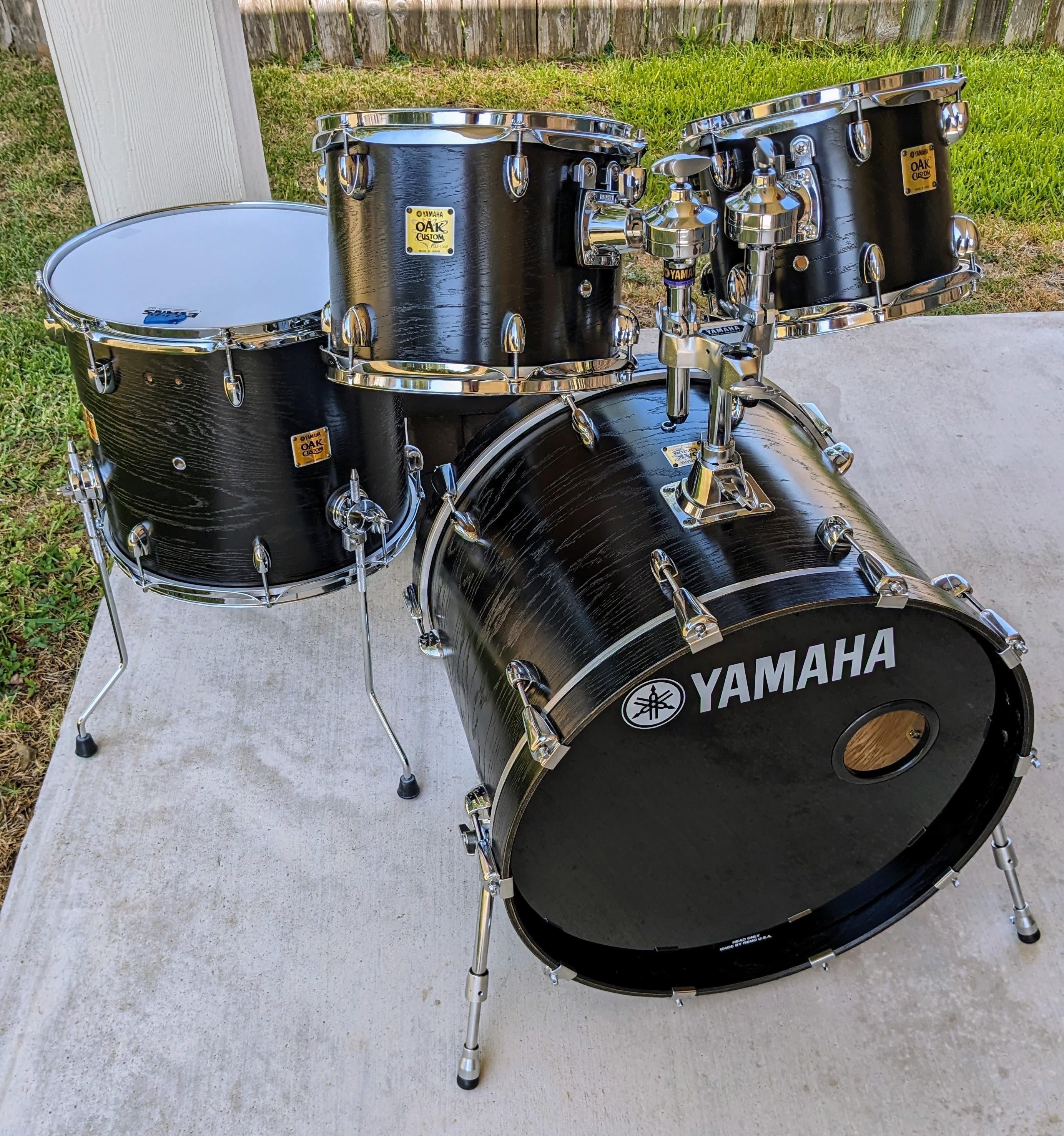 Used Yamaha Oak Custom drum kit 10/12/16/22 - Sweetwater's Gear