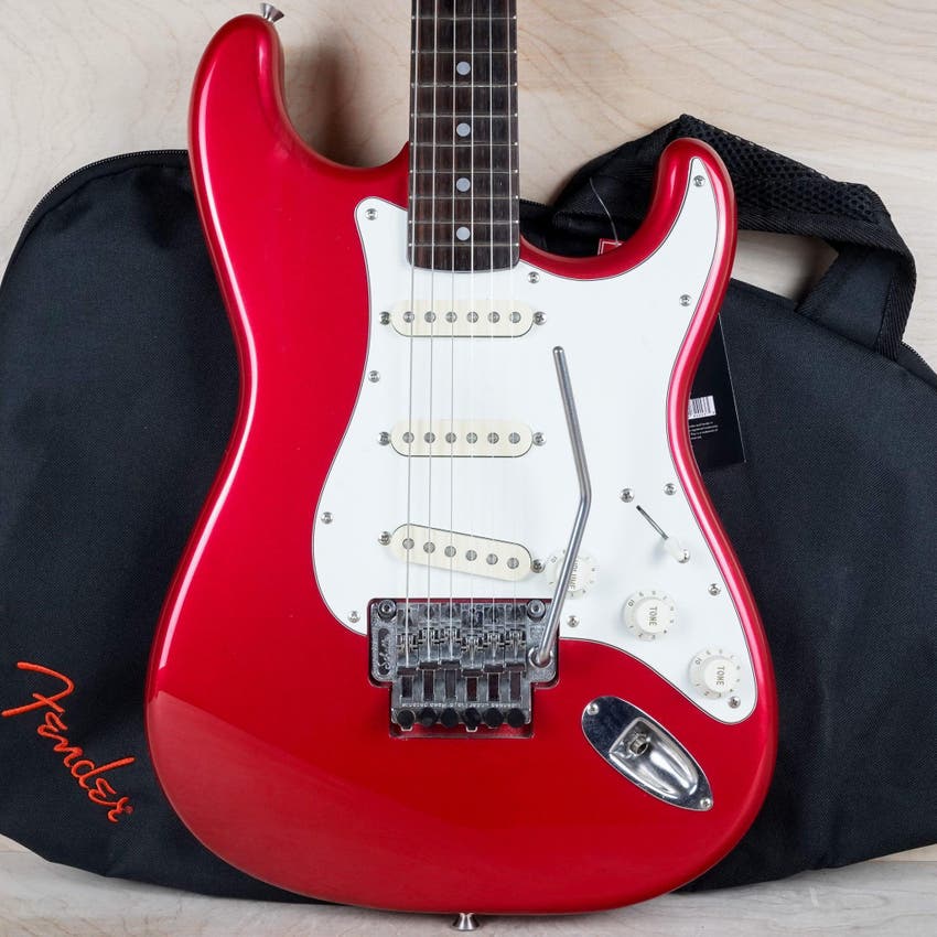ST-362F Contemporary Stratocaster MIJ 1990 Candy Apple Red Japan w/ Bag