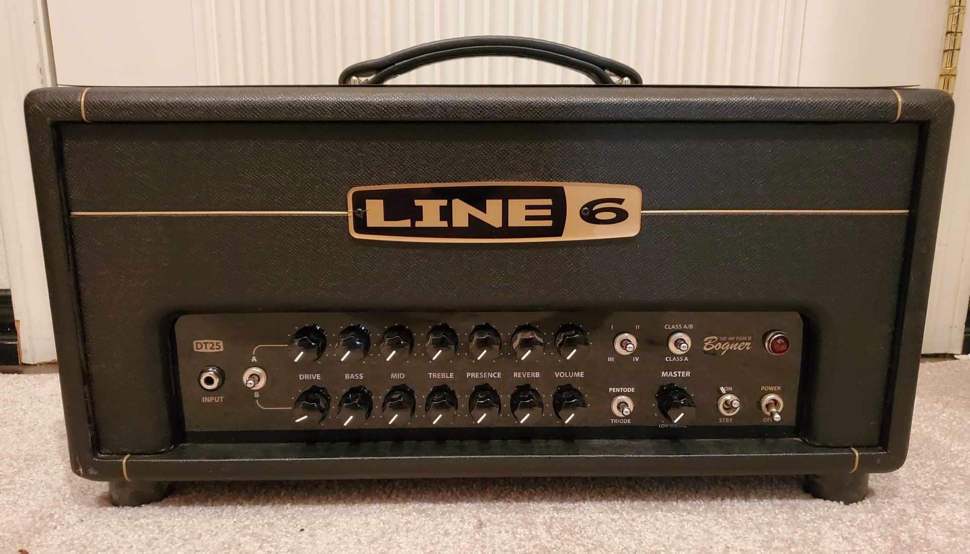 Used BOGNER Line 6 DT25 25-Watt Digital Modeling Tube Guitar Amp Head | DM  For The Lowest Shipping Price