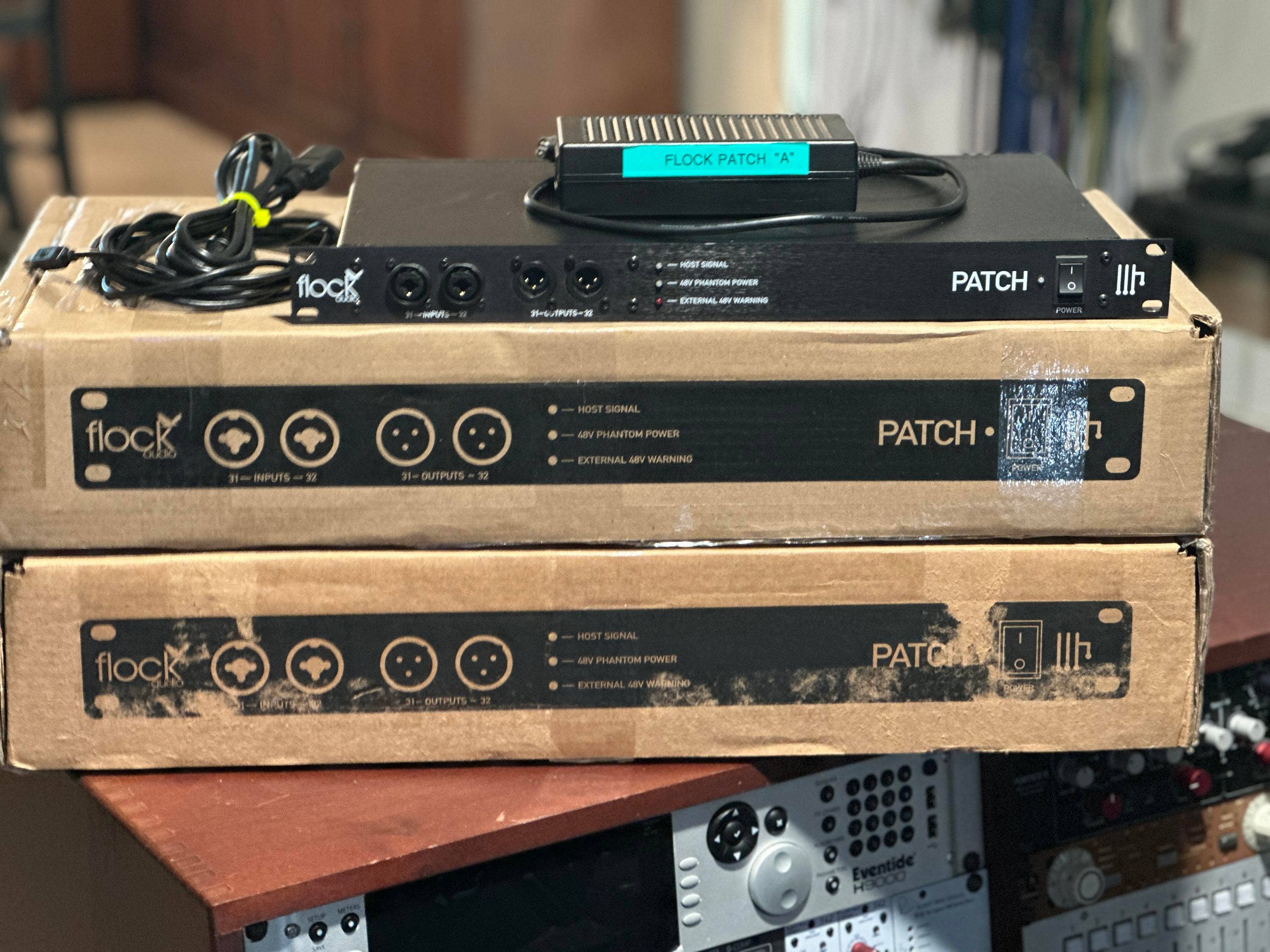 Used Flock Audio Patch 64point Digitally Controlled Analog Patchbay "A