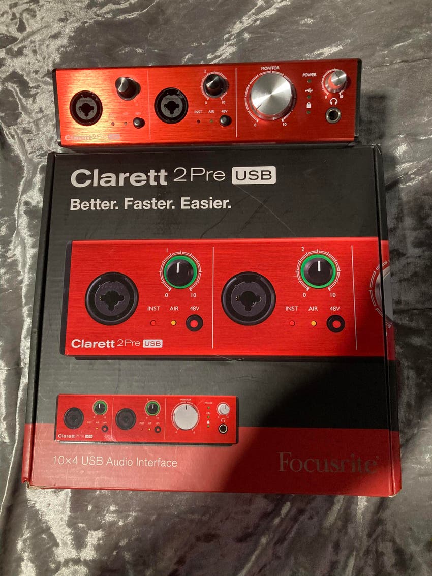 Used Focusrite Clarett+ 2Pre USBC Audio Interface Sweetwater Gear