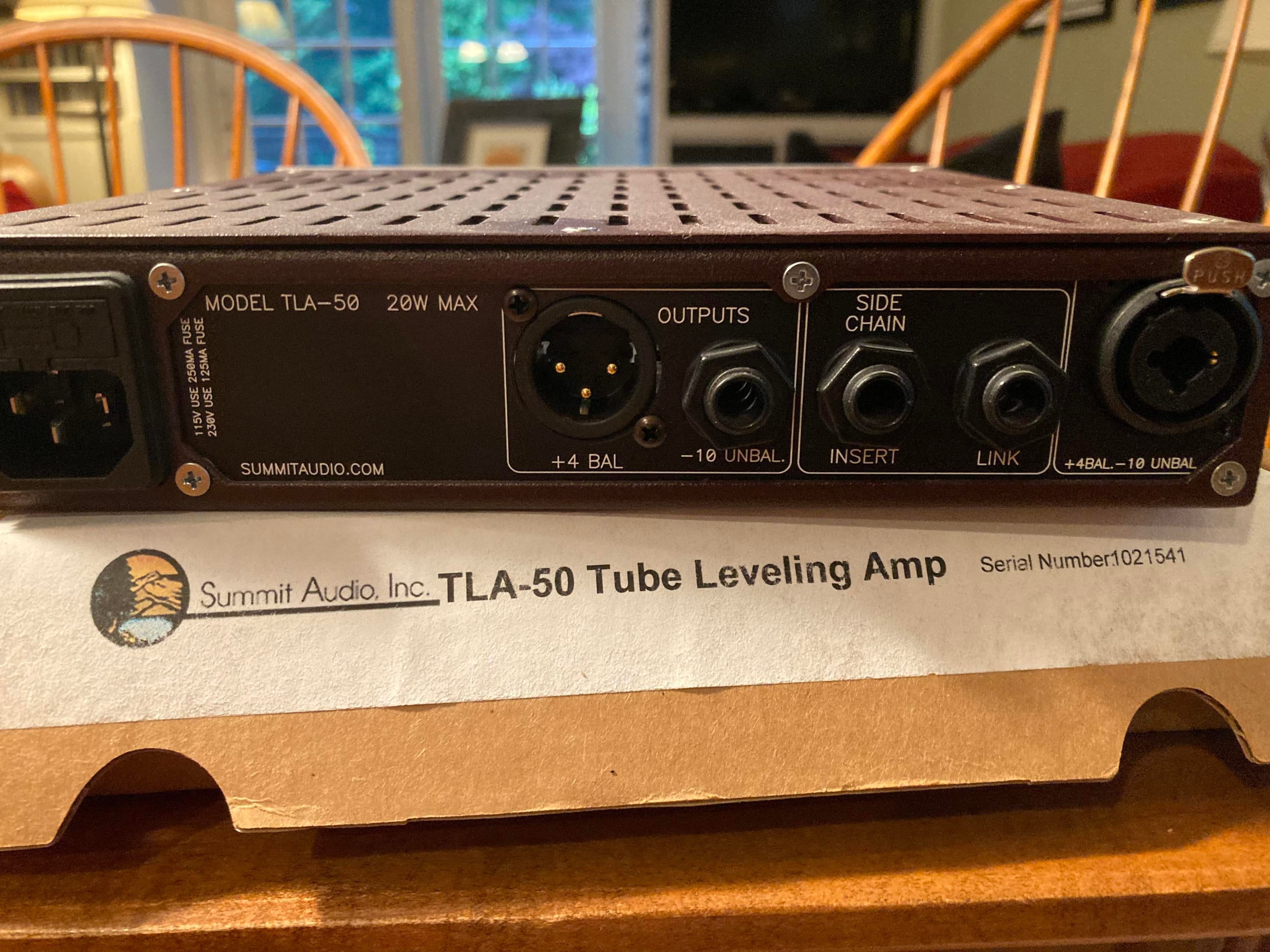 Used Summit Audio TLA-50 Tube Leveling Amplifier