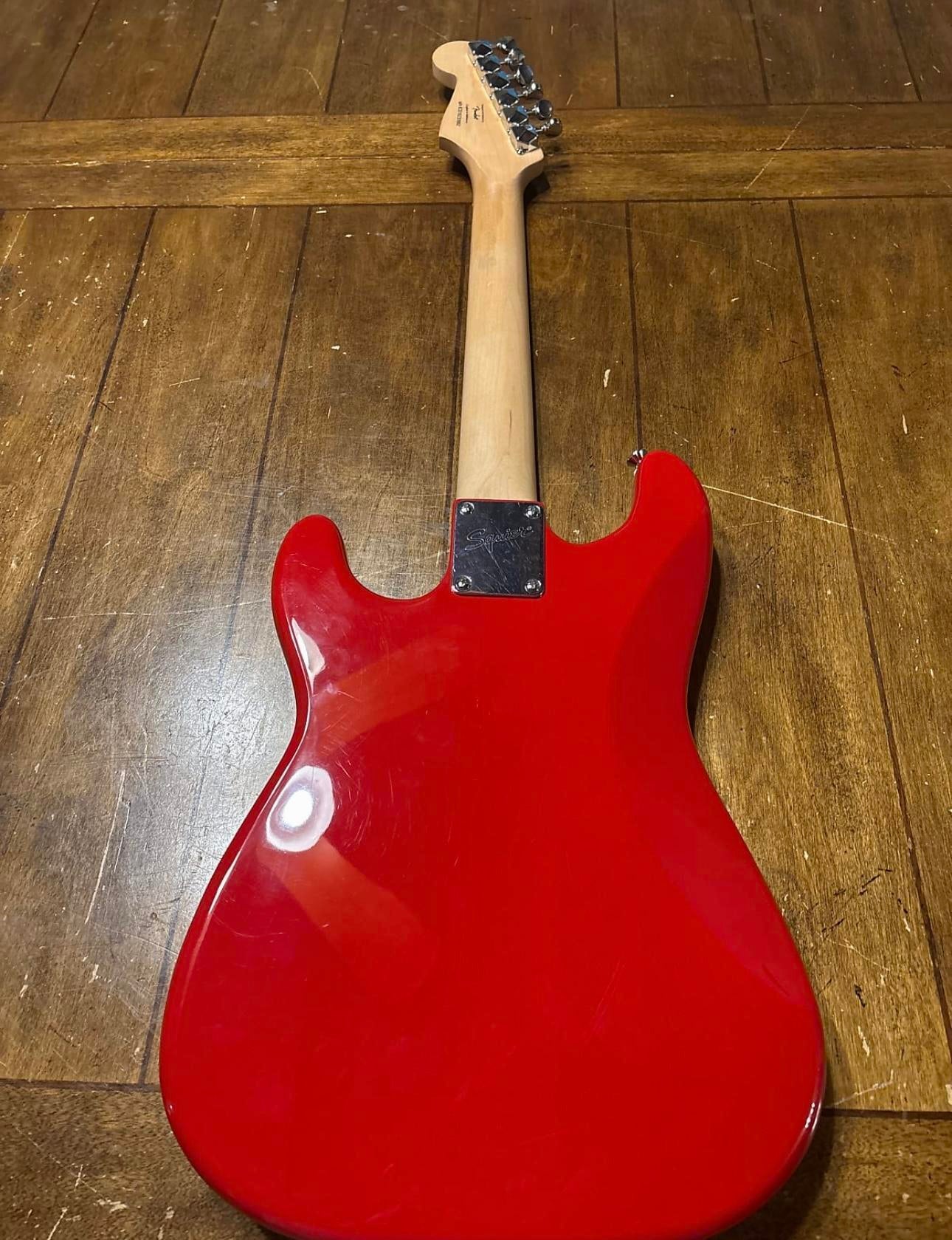 Used Squier Mini Strat - Torino Red - Sweetwater's Gear Exchange Used Squier Mini Strat - Torino Red - Sweetwater's Gear Exchange