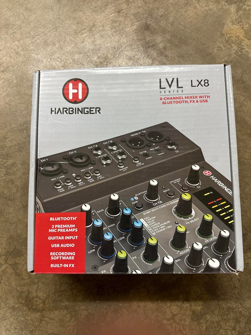 Used HARBINGER LVL LX8 AUDIO MIXER - Sweetwater's Gear Exchange