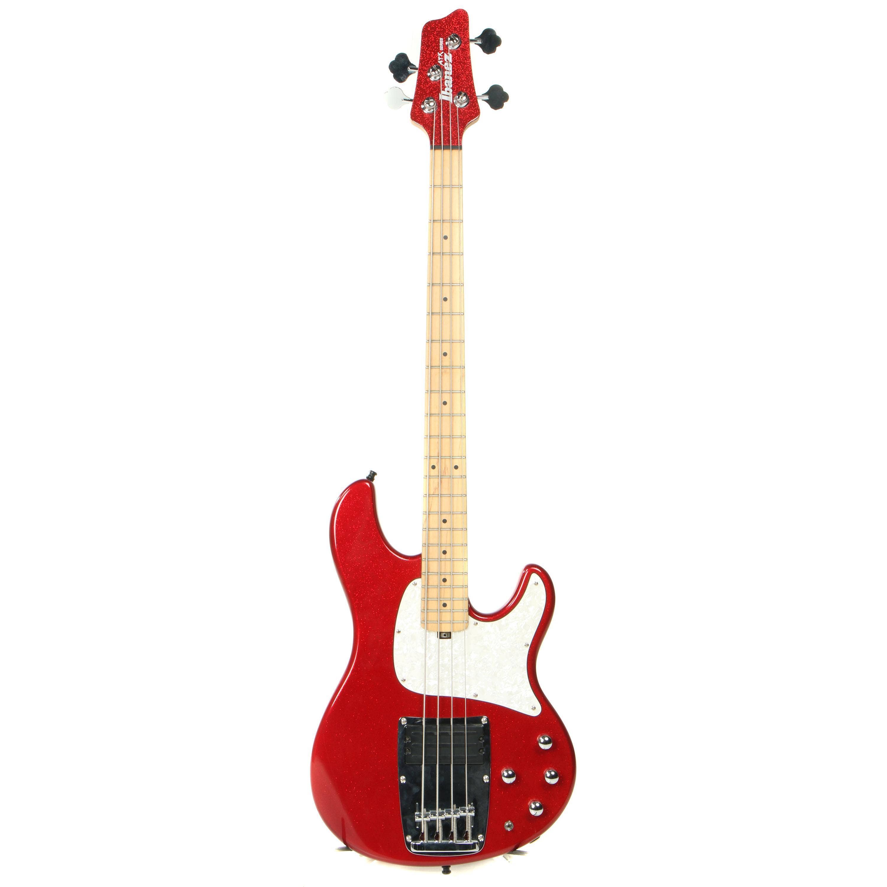 Ibanez Used ATK300 4String Bass Red Sparkle Electric Solidbody Bass