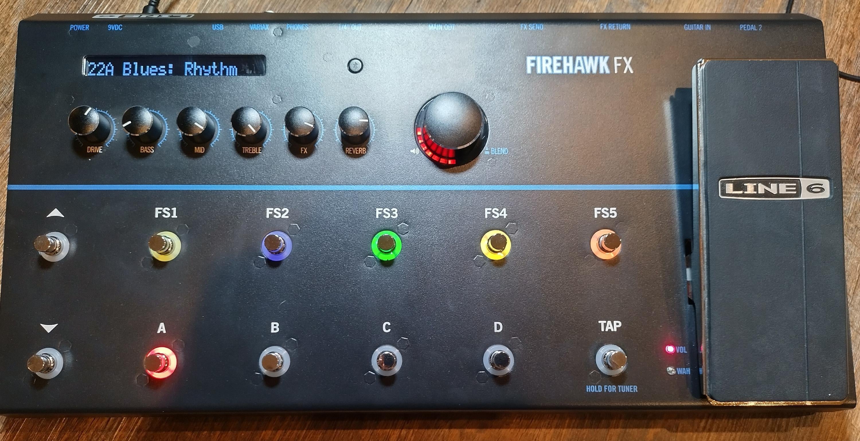 Used Line 6 Firehawk FX Mult-Effects Guitar Pedal Processor
