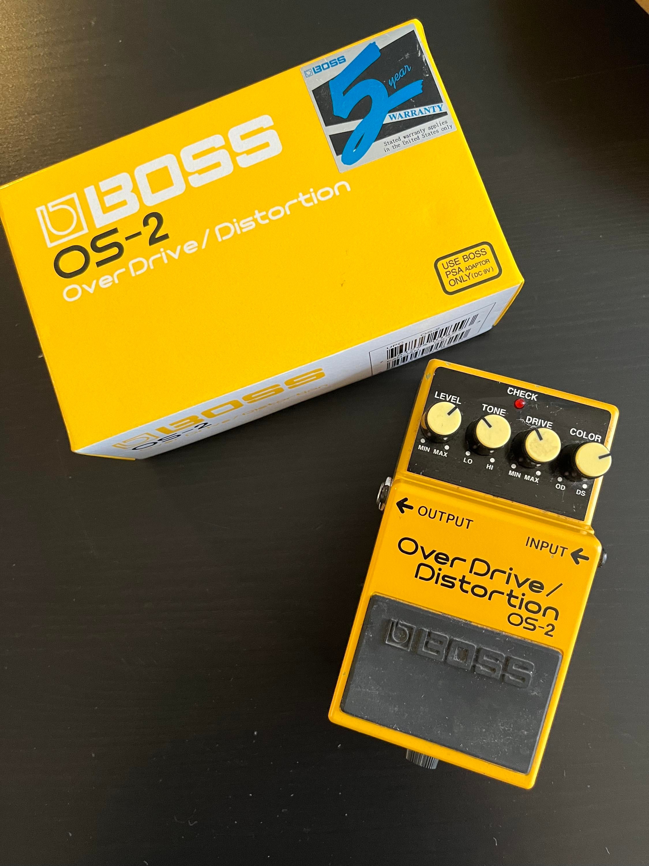 Used Boss OS-2 Overdrive / Distortion Pedal