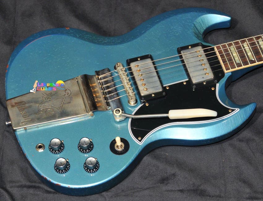 Custom Shop Murphy Lab '64 SG Standard Reissue Light Aged 2022 - Antique Pelham Blue