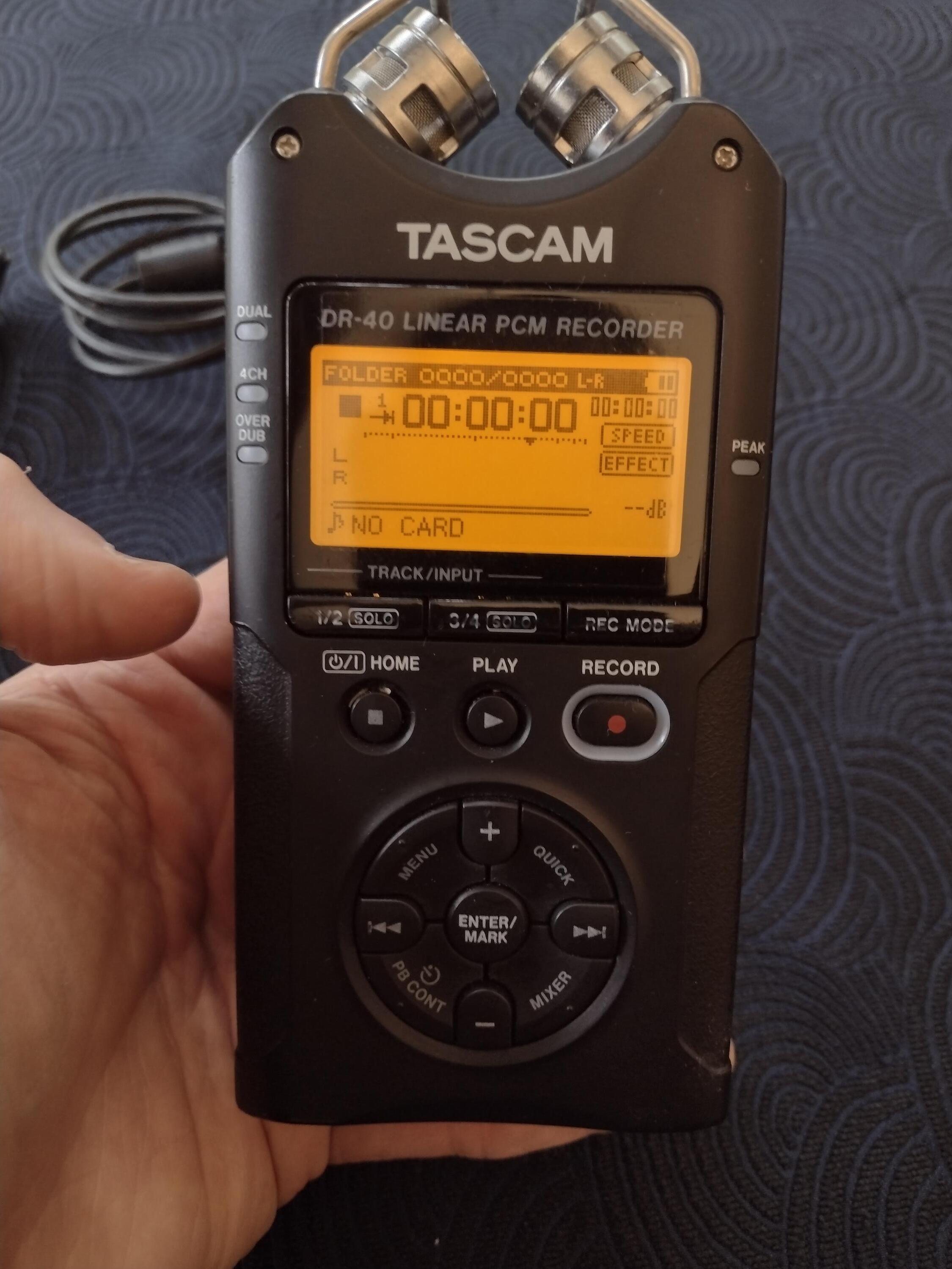 Used Tascam DR40x Portable Digital SD Card - Sweetwater's Gear