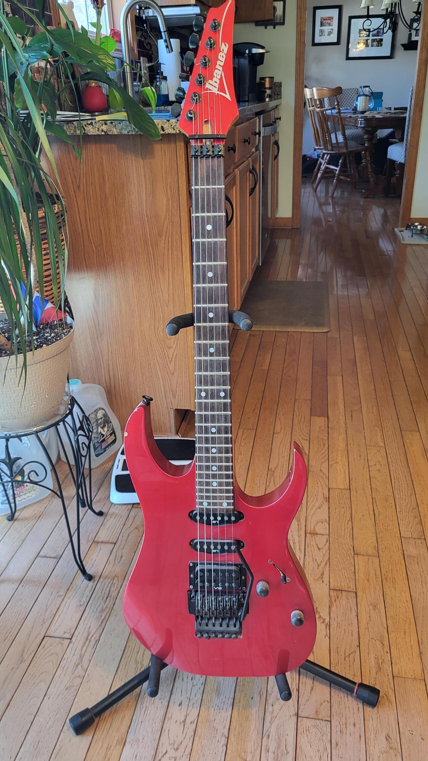 1990 Ibanez RG560 MIJ Fuji-Gen Electric Guitar Ferrari Red w