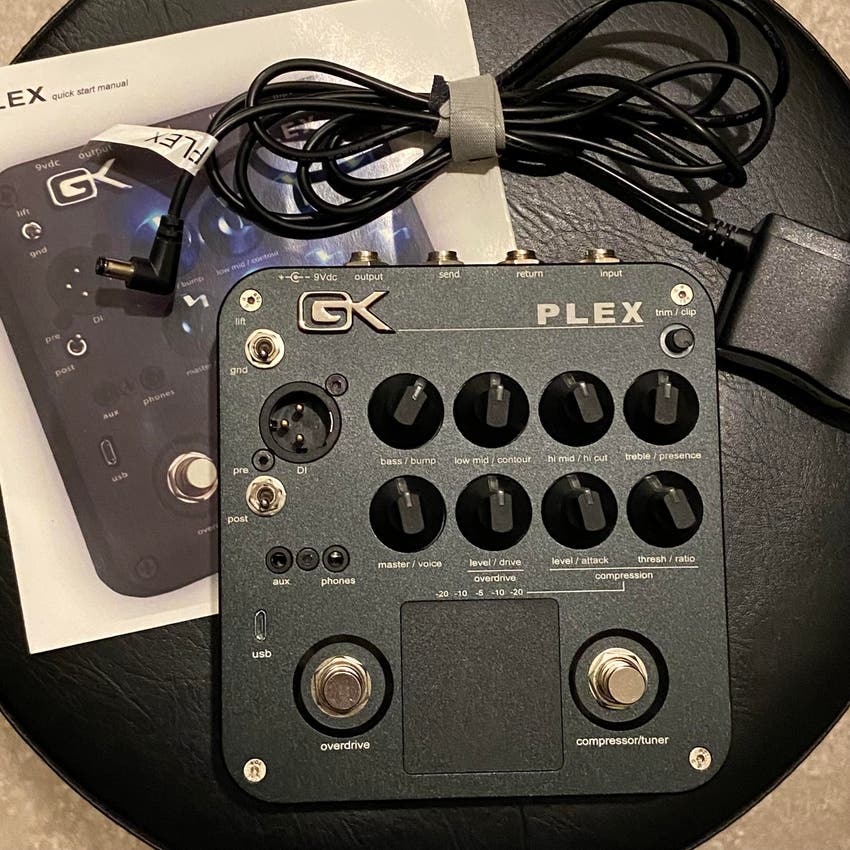 Used GallienKrueger PLEX Bass Preamp Pedal Sweetwater's Gear Exchange