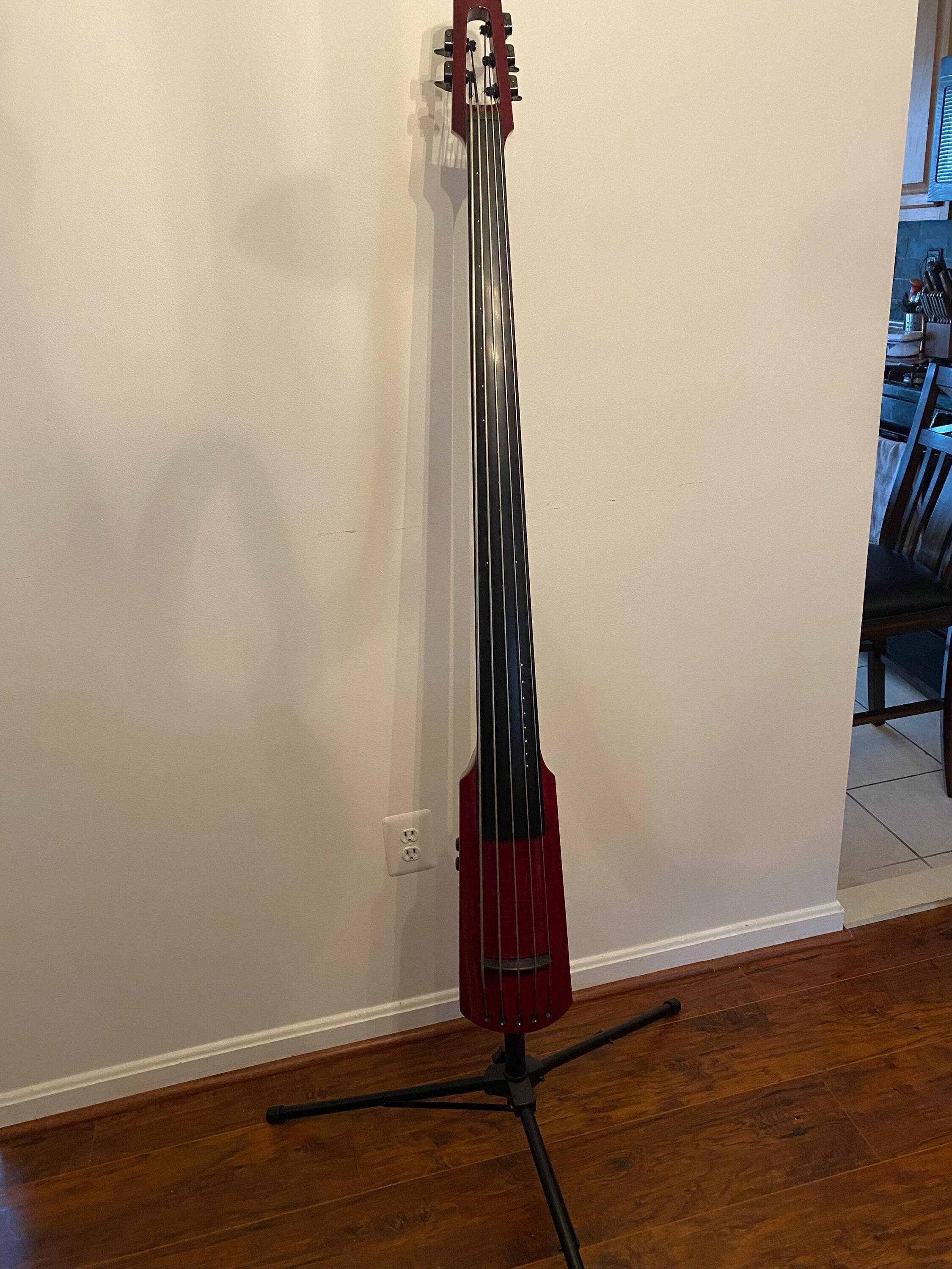 Used NS Design WAV5 Electric Upright Bass Transparent Red