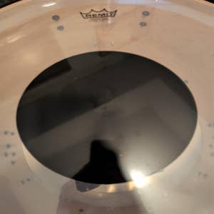 Powerstroke Black Dot Clear Bass Drumhead - 24 inches